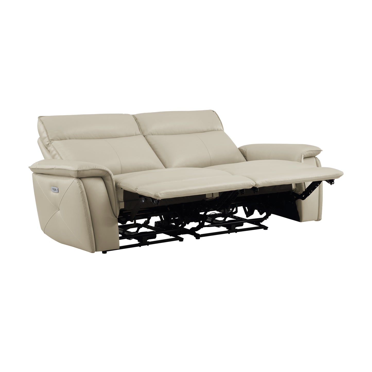 Homelegance Maroni Power Reclining Loveseat in Taupe 8259RFTP-2PWH