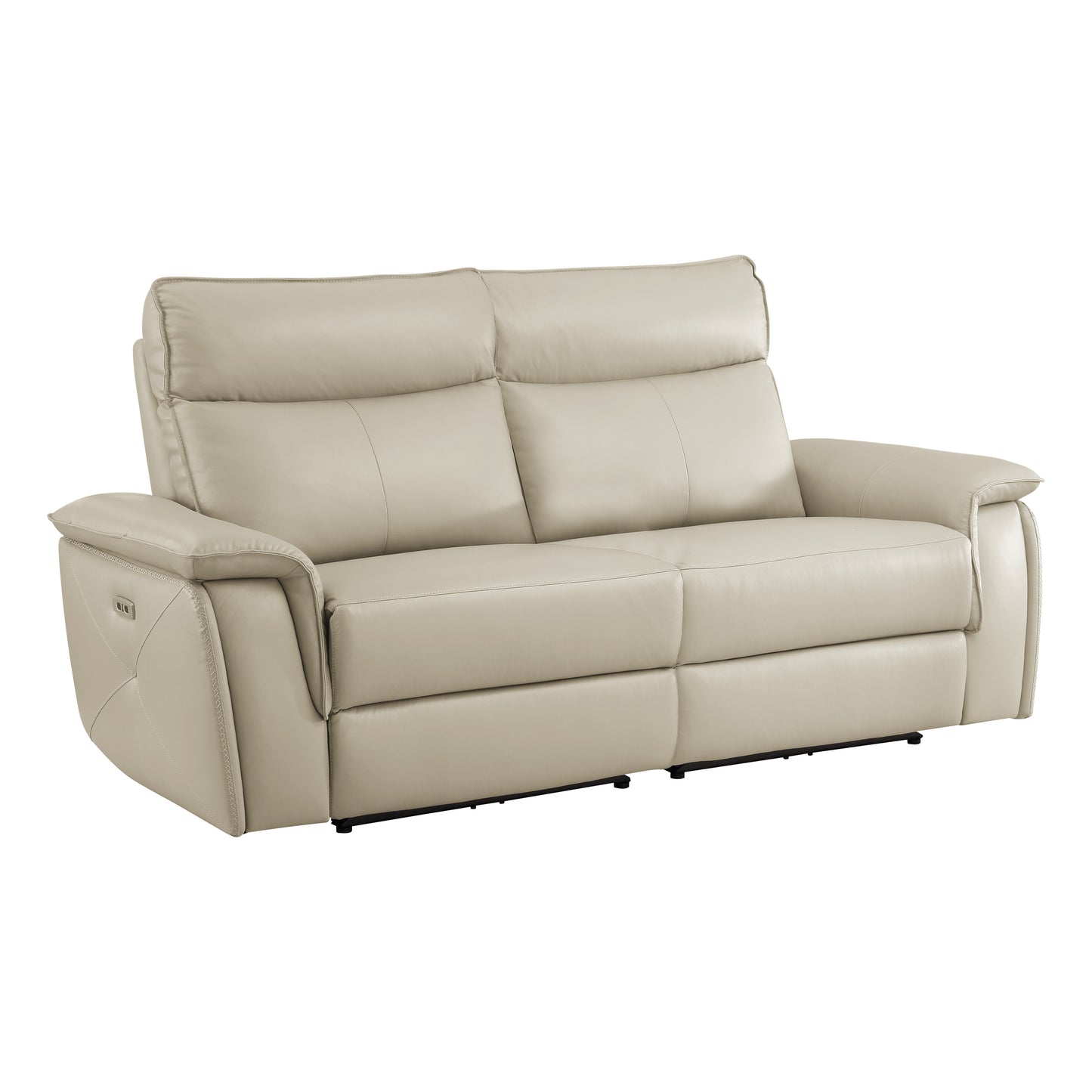 Homelegance Maroni Power Reclining Loveseat in Taupe 8259RFTP-2PWH
