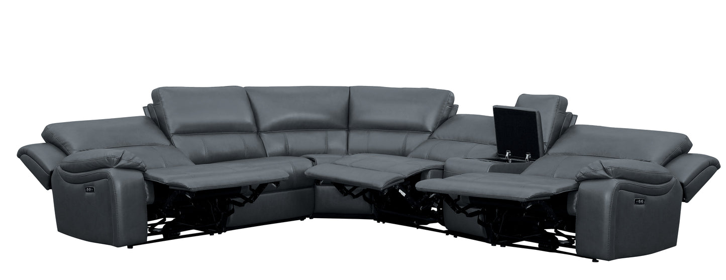 Homelegance Falun Sectional Sofa in Gray 8260GY-6PW for Stylish Living Spaces