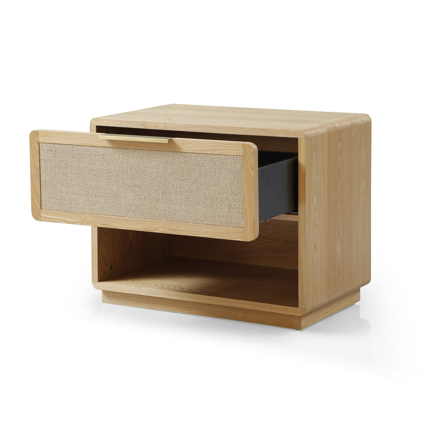 Modrest Gavin Modern Natural Ash Rattan Bedroom Set