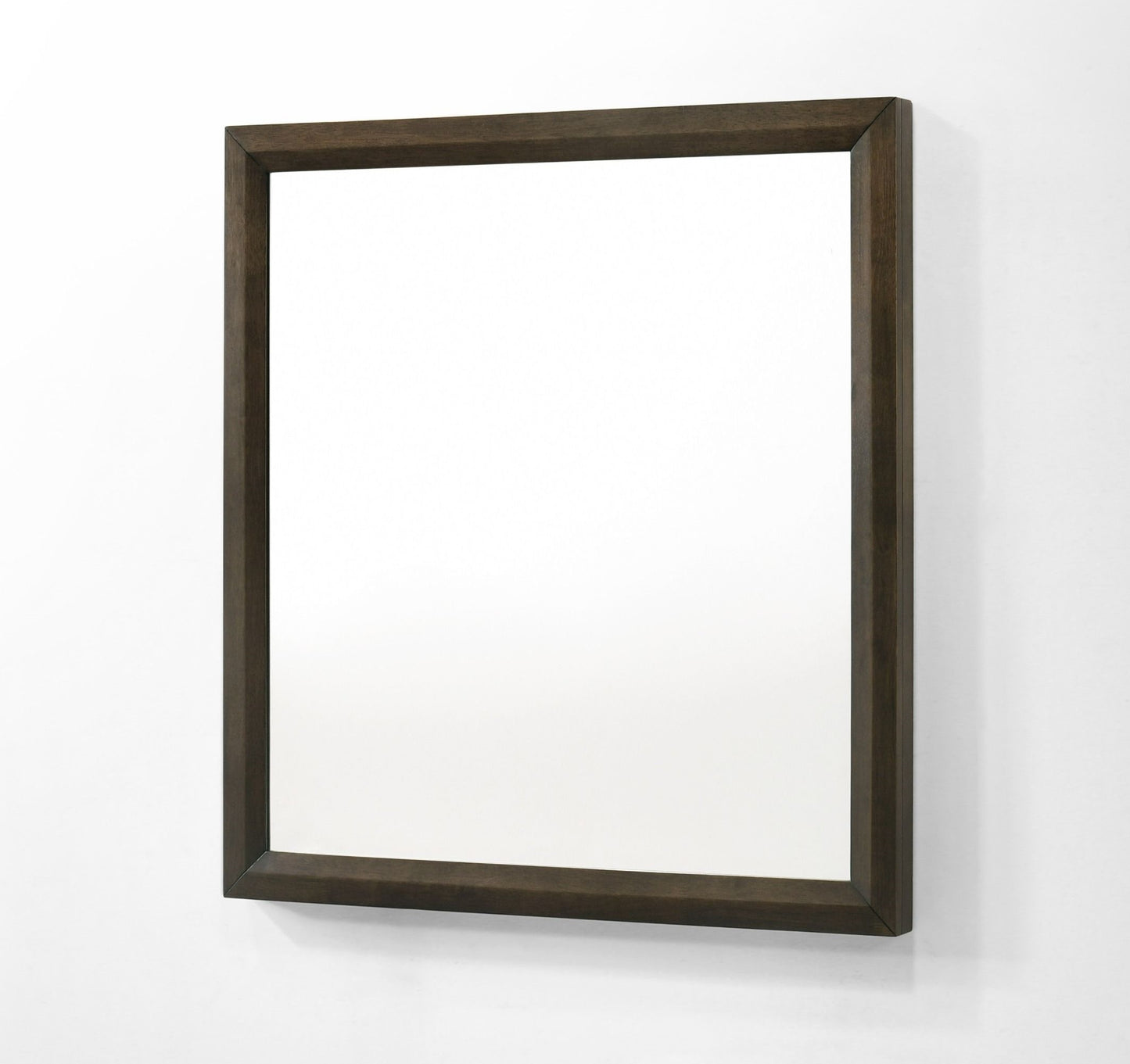 Modrest Manhattan Contemporary Brown Oak Mirror