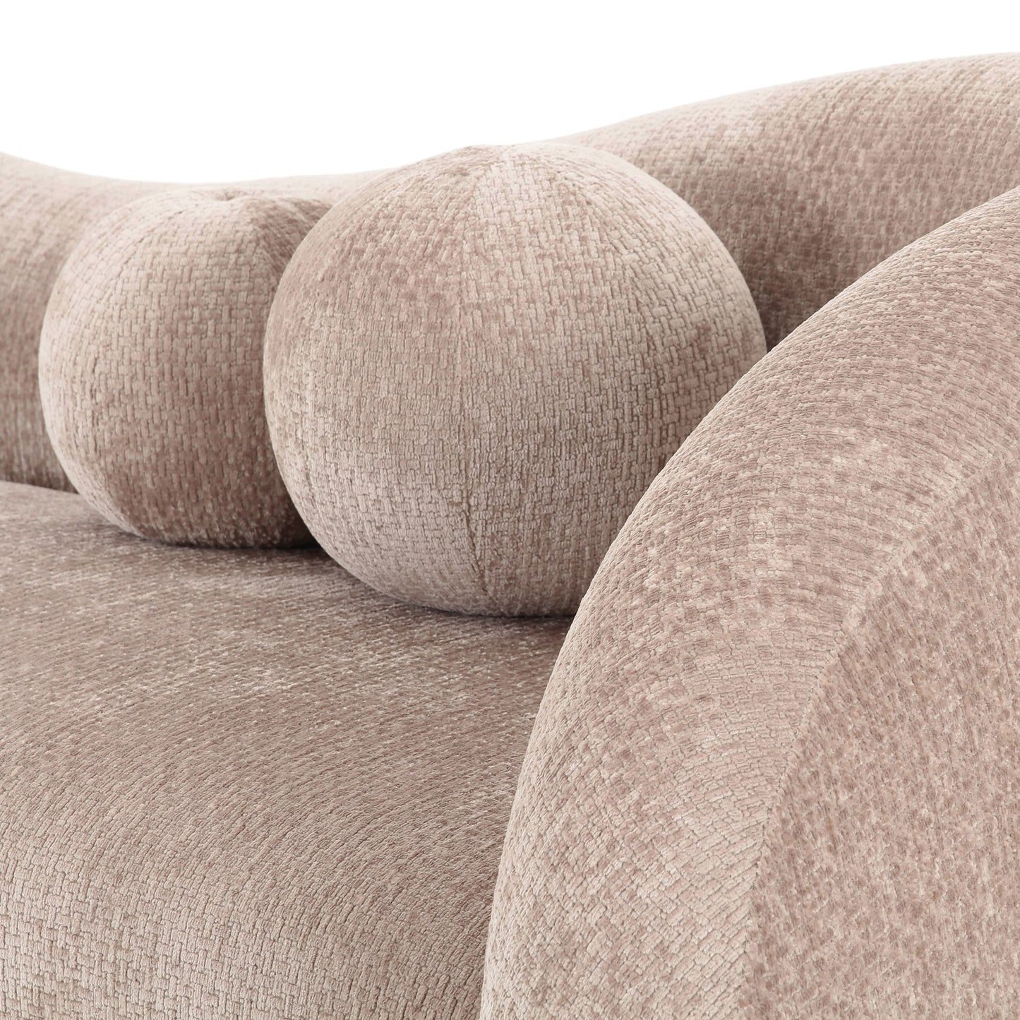Divani Casa Calico Contemporary Beige Fabric 4-Seat Sofa