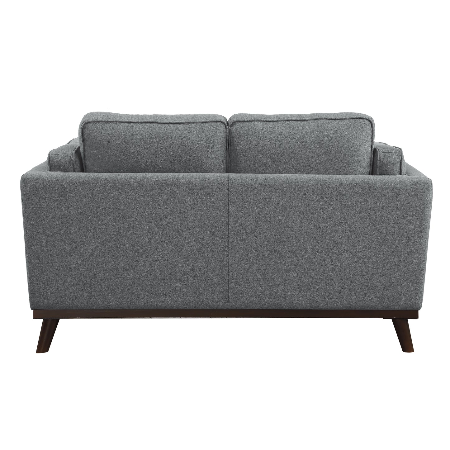Homelegance Bedos Gray Loveseat Textured Fabric Upholstery 8289GY-2