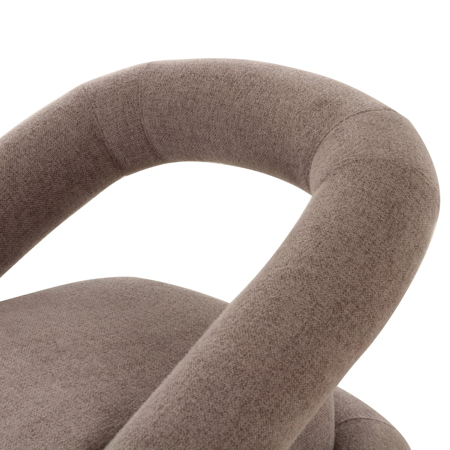 Divani Casa Tony Modern Brown Fabric Swivel Accent Chair