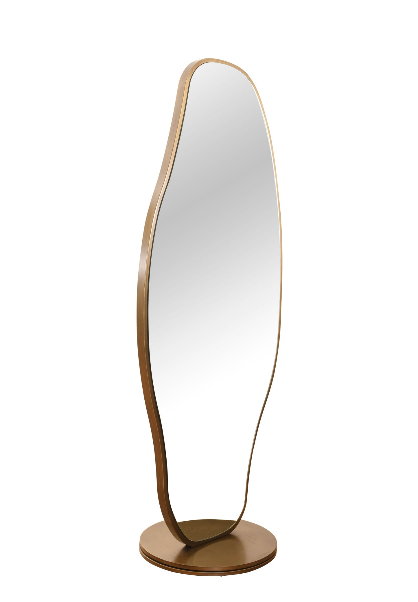Modrest Esteem Modern Antique Brass Freestanding Mirror