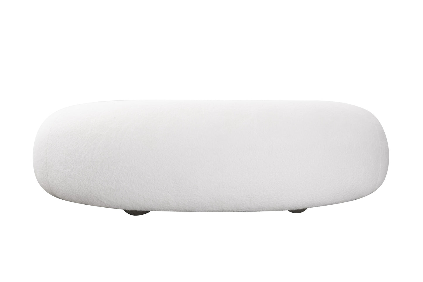 Divani Casa Fortune Contemporary White Fabric Sofa