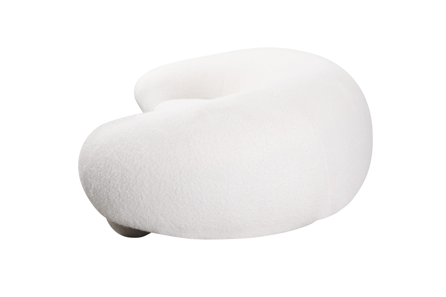 Divani Casa Fortune Contemporary White Fabric Sofa