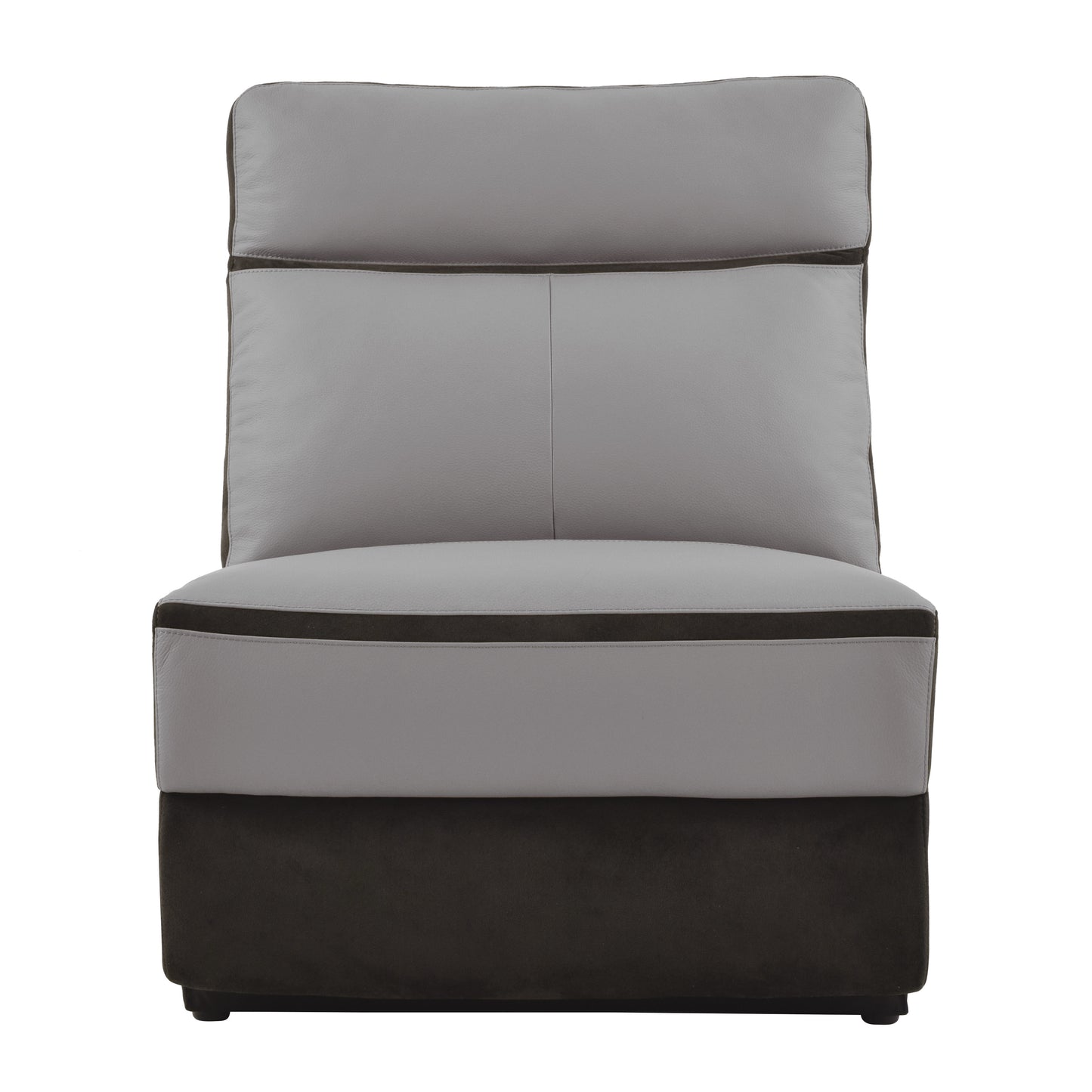 Homelegance Laertes Power Reclining Sectional Sofa Charcoal and Taupe Gray 8318-5C1PW