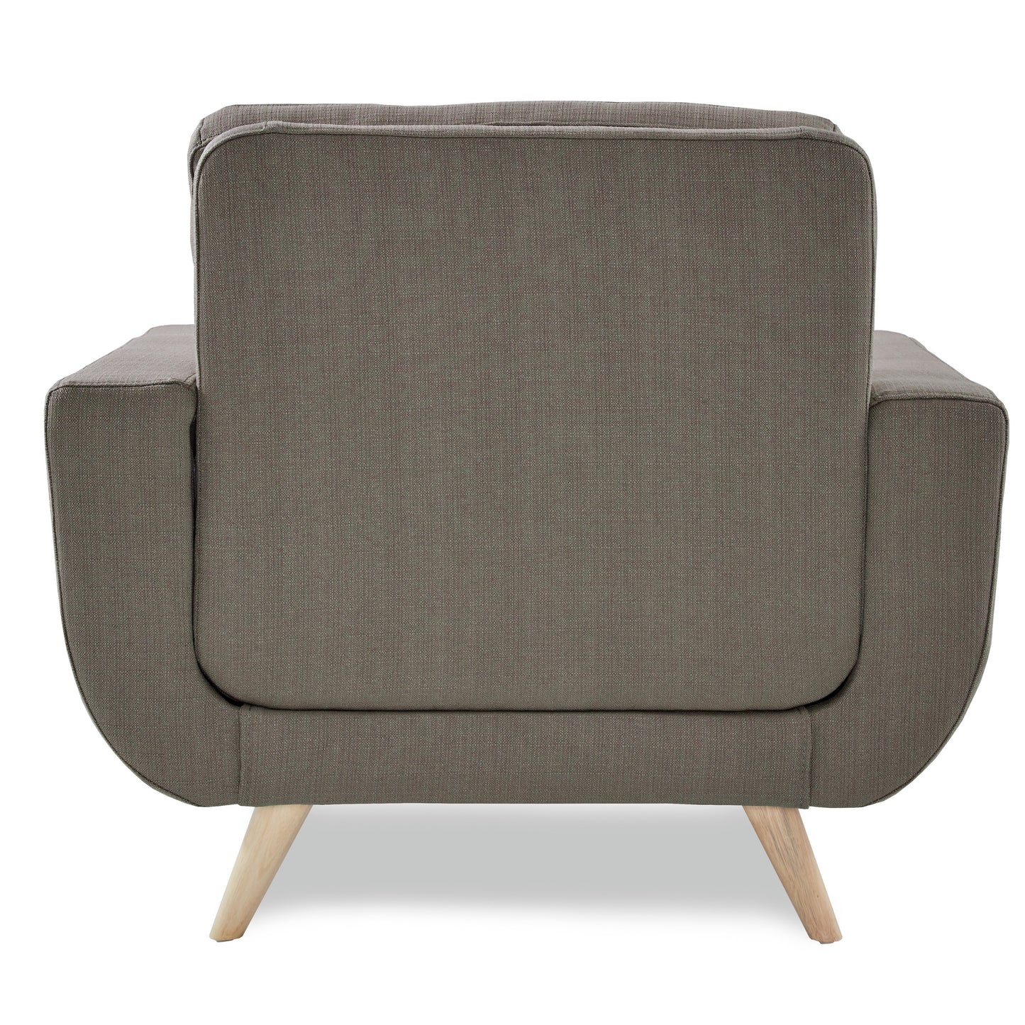 Homelegance Deryn Accent Chair in Gray Fabric with Tufted Detail 8327GY-1