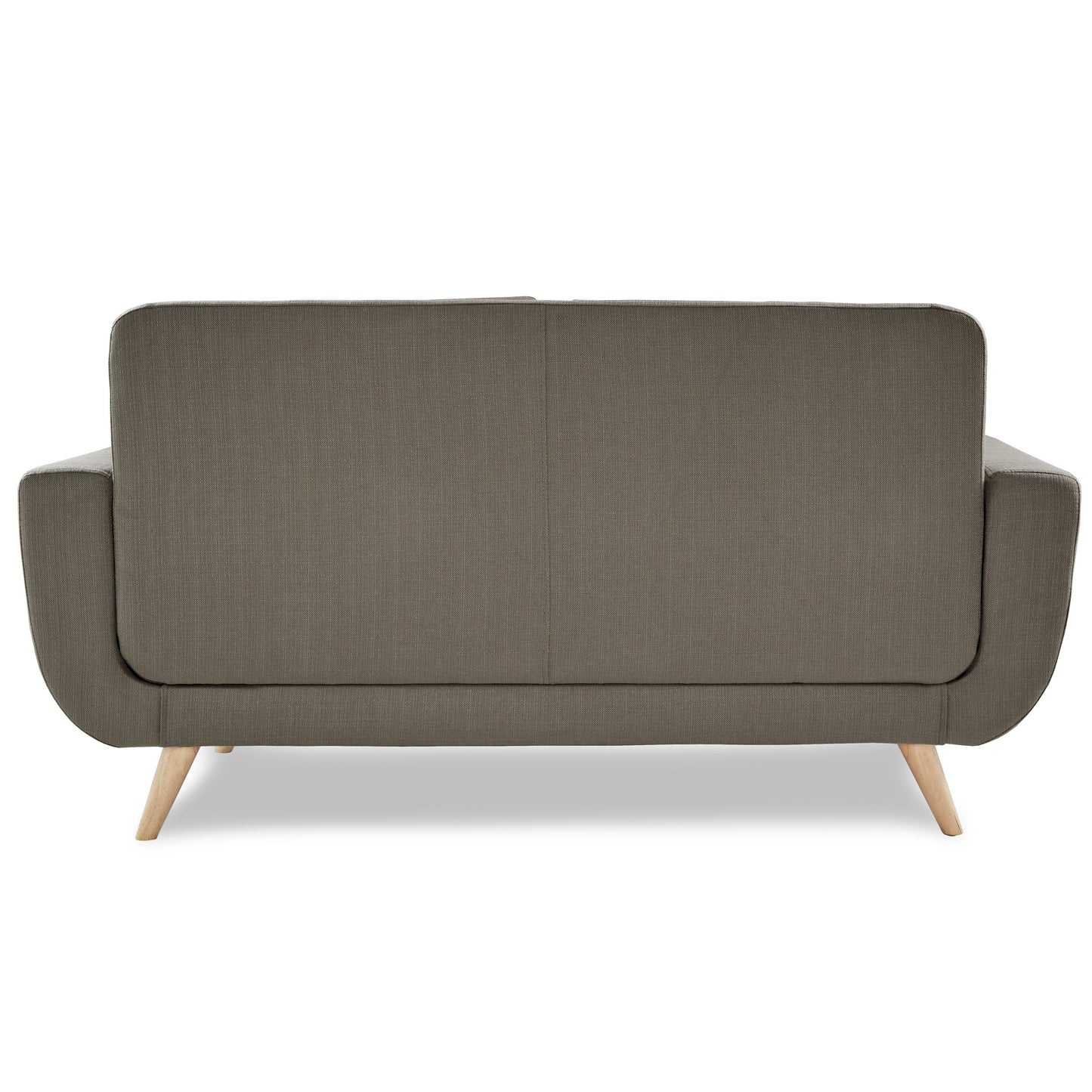 Homelegance Deryn Gray Loveseat with Tufted Detail and Decorative Pillows 8327GY-2