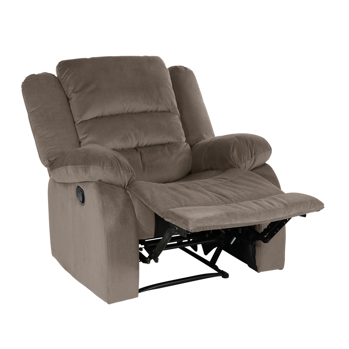 Homelegance Jarita Reclining Chair in Chocolate Microfiber 8329CH-1