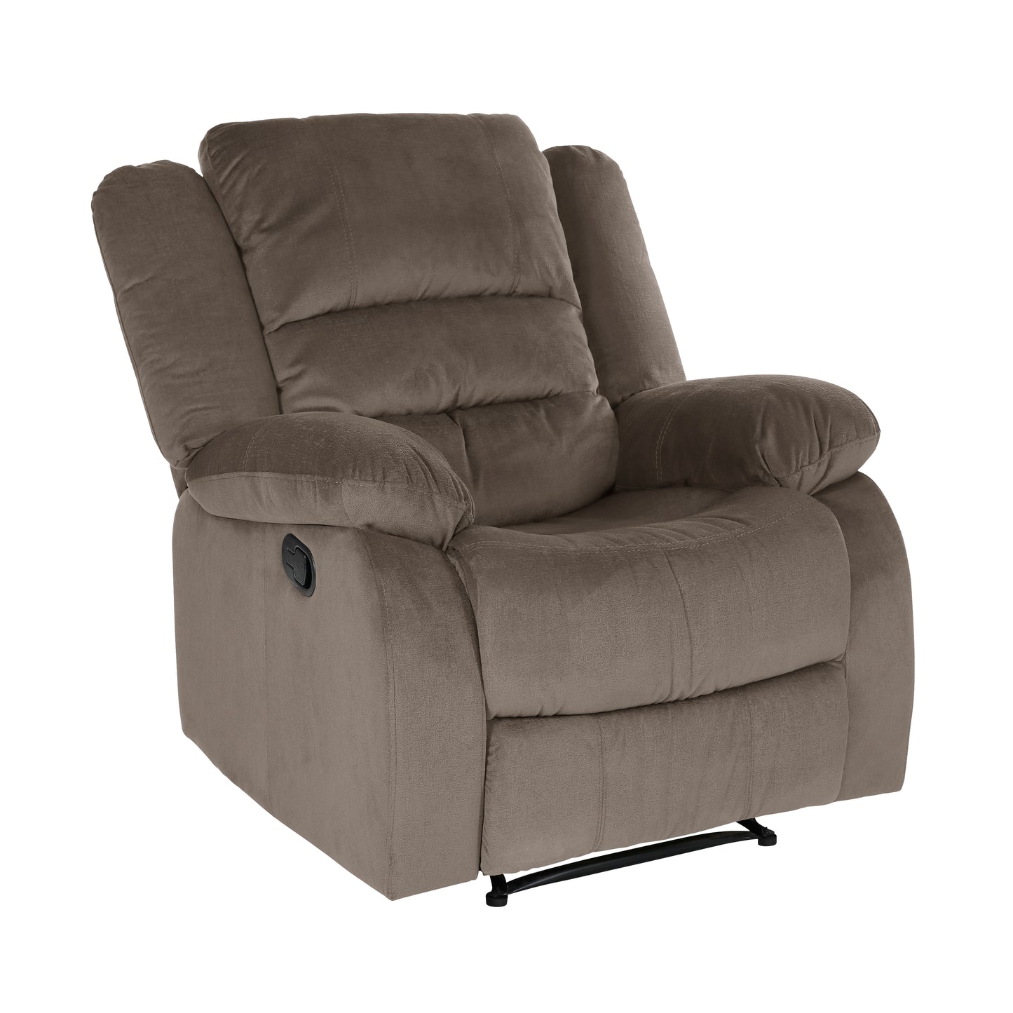 Homelegance Jarita Reclining Chair in Chocolate Microfiber 8329CH-1