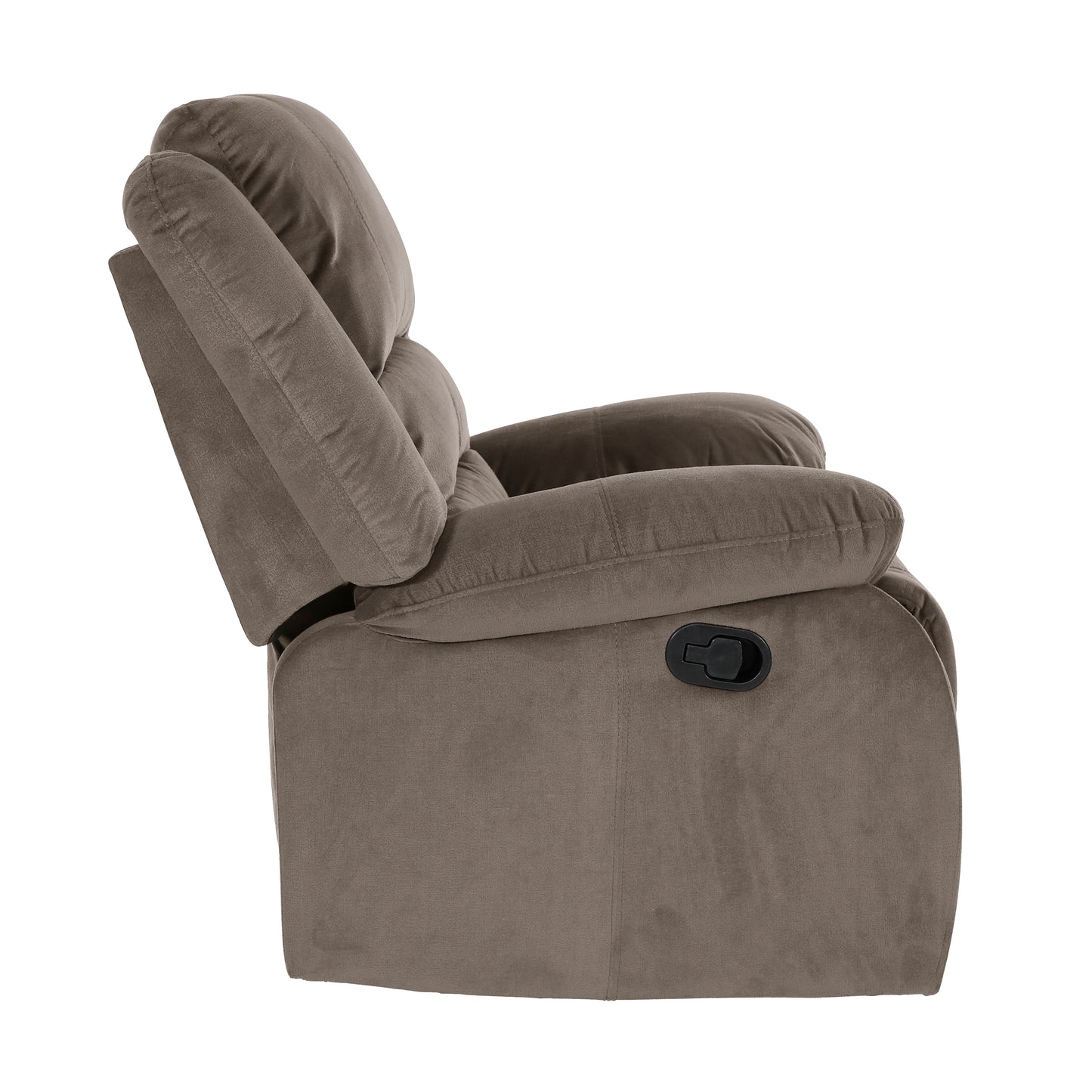 Homelegance Jarita Reclining Chair in Chocolate Microfiber 8329CH-1
