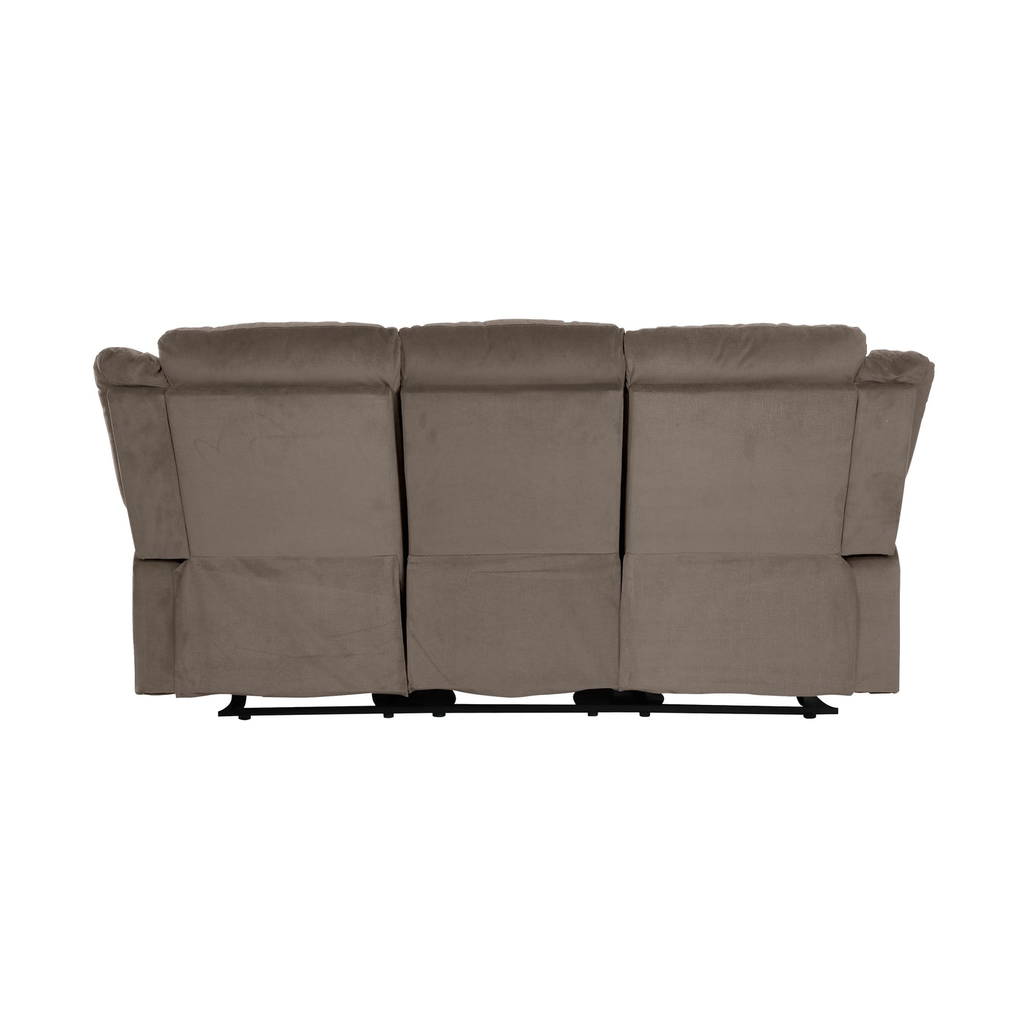Homelegance Jarita Chocolate Microfiber Double Reclining Sectional Sofa 8329CH-3