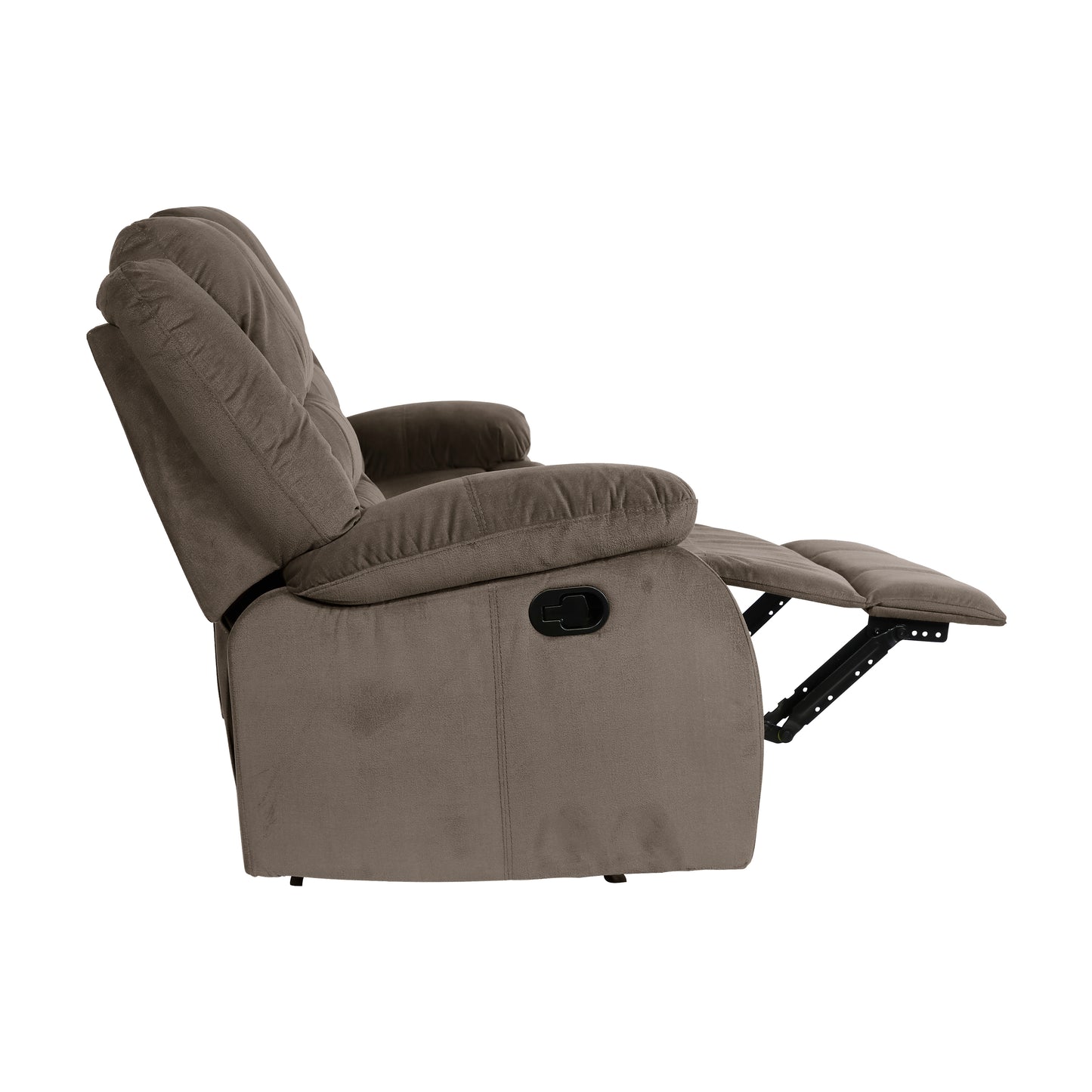 Homelegance Jarita Chocolate Microfiber Double Reclining Sectional Sofa 8329CH-3