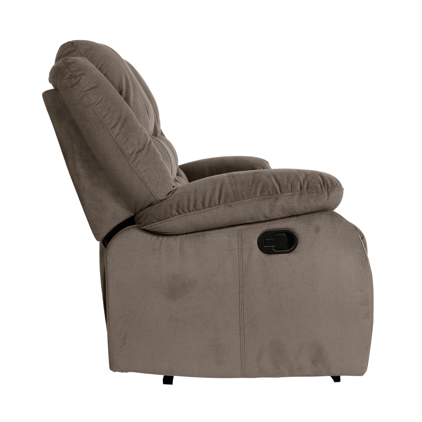 Homelegance Jarita Chocolate Microfiber Double Reclining Sectional Sofa 8329CH-3