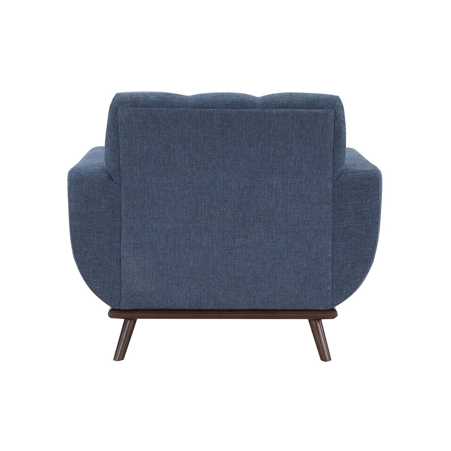 Homelegance Everton Accent Chair in Blue Chenille with Tufted Back 8341BL-1RV