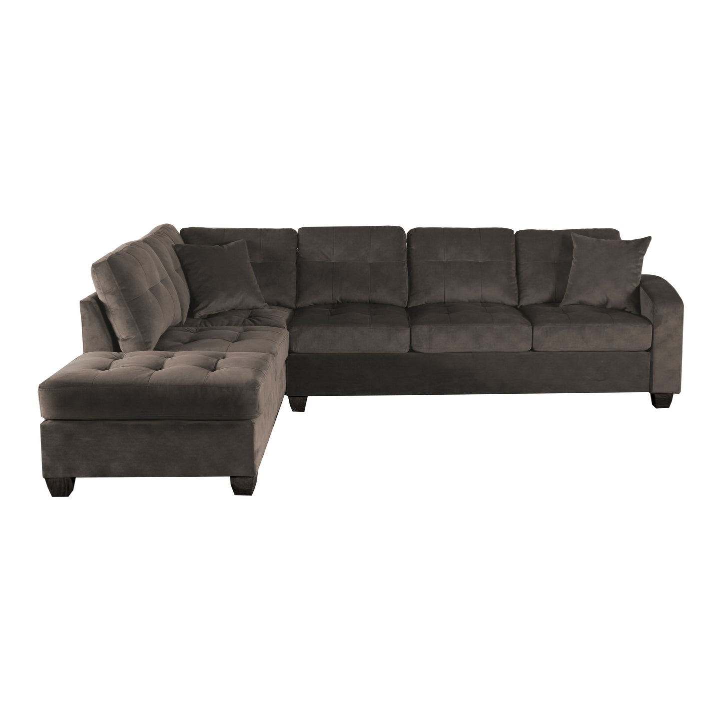 Homelegance Emilio Sectional Sofa in Chocolate 8367CH