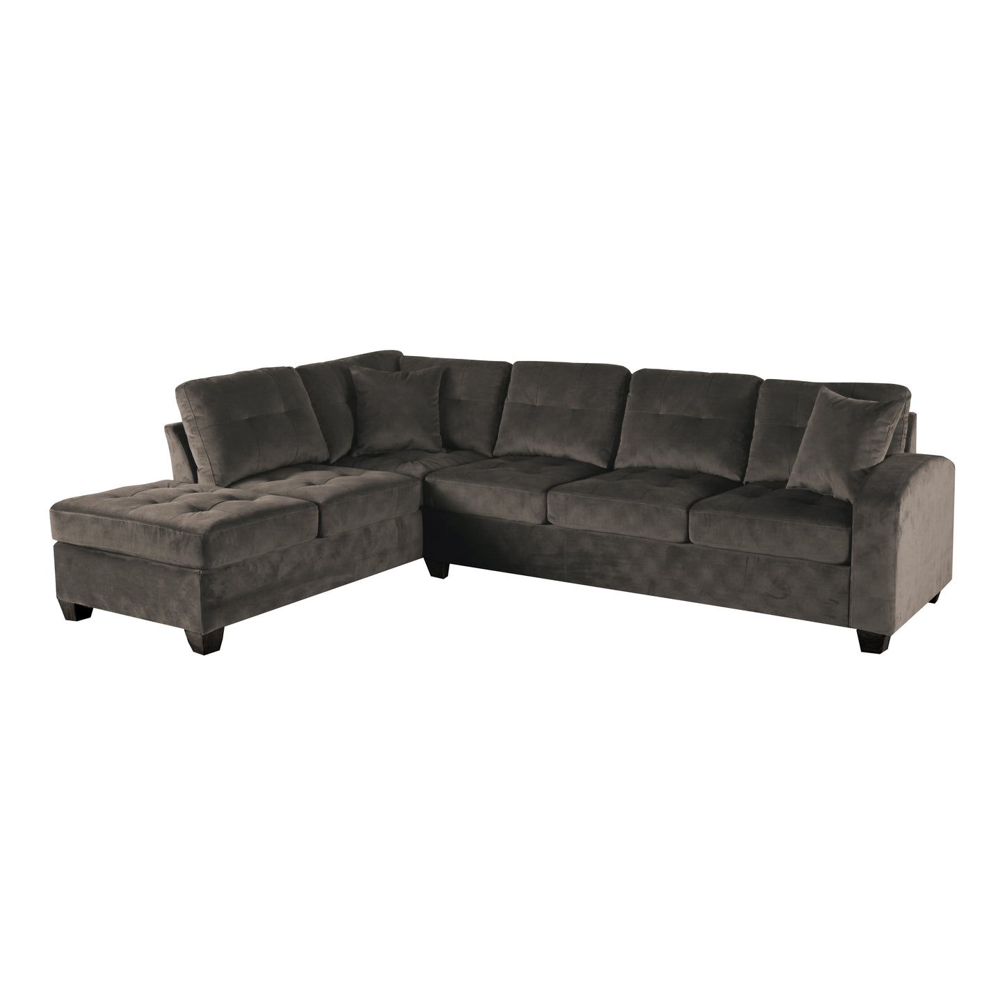 Homelegance Emilio Sectional Sofa in Chocolate 8367CH