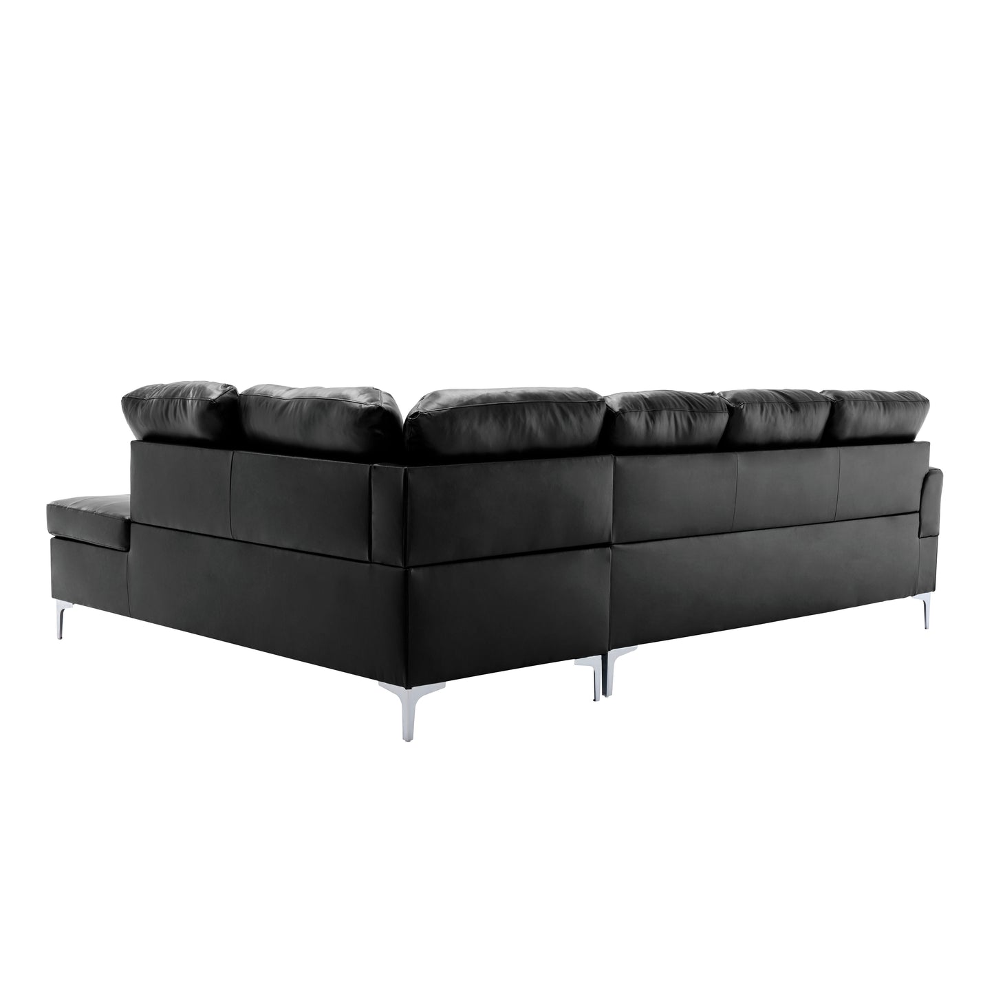 Homelegance Barrington Sectional Sofa in Black 8378BLK-3