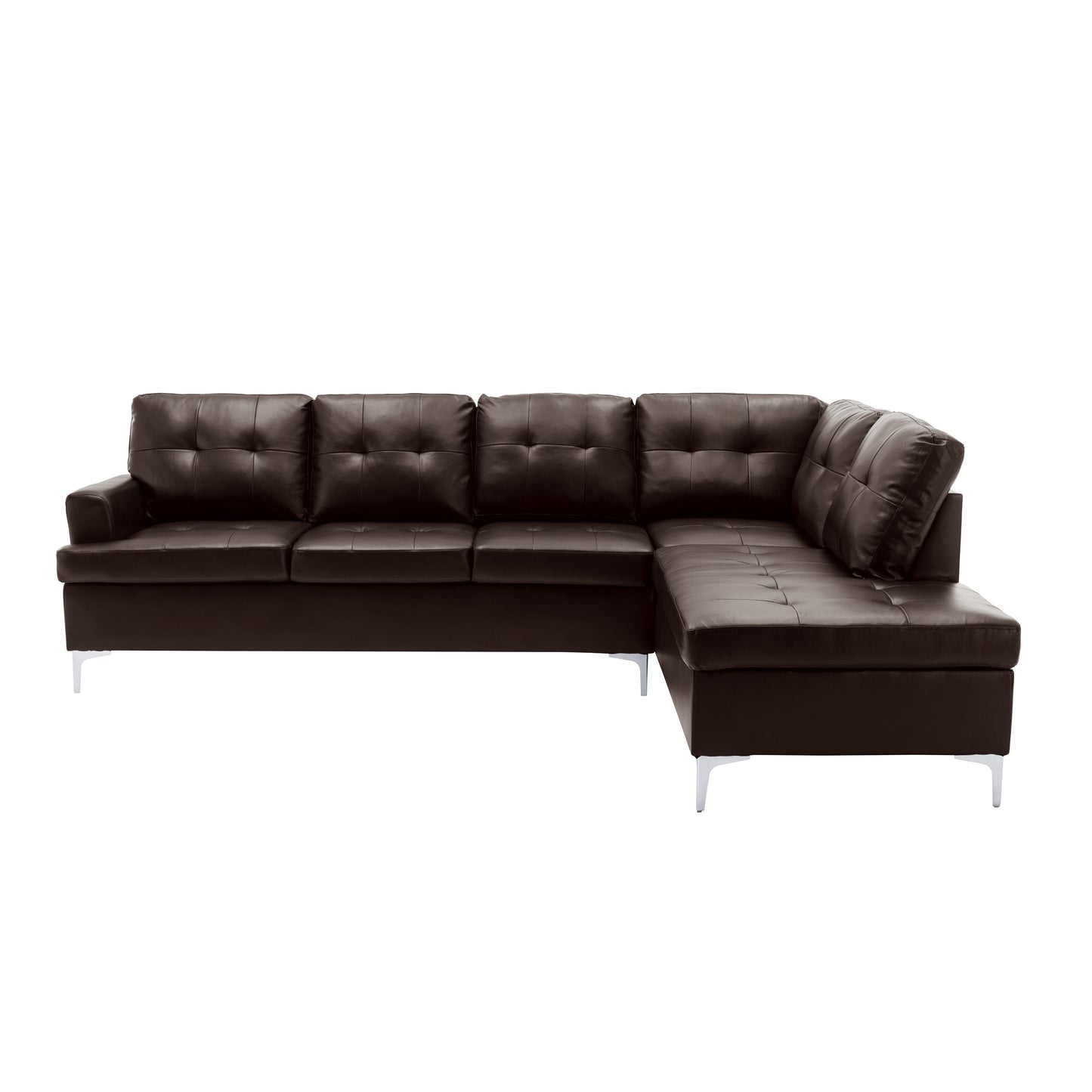 Homelegance Barrington Sectional Sofa in Brown 8378BRW