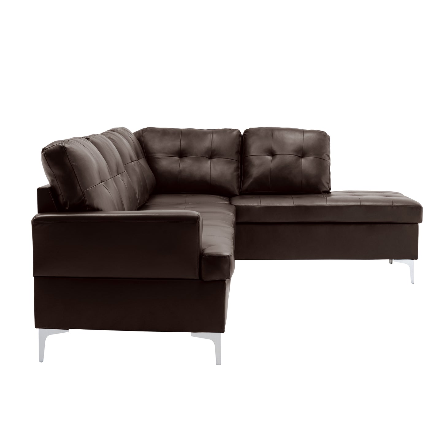 Homelegance Barrington Sectional Sofa in Brown 8378BRW-3