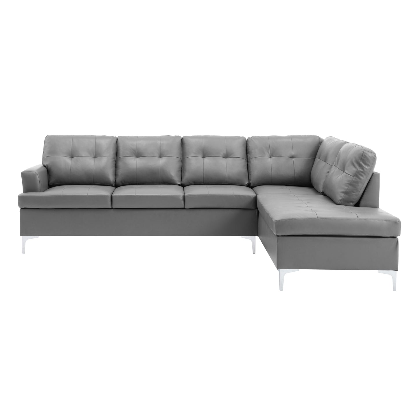 Homelegance Barrington Sectional Sofa in Gray 8378GRY-3