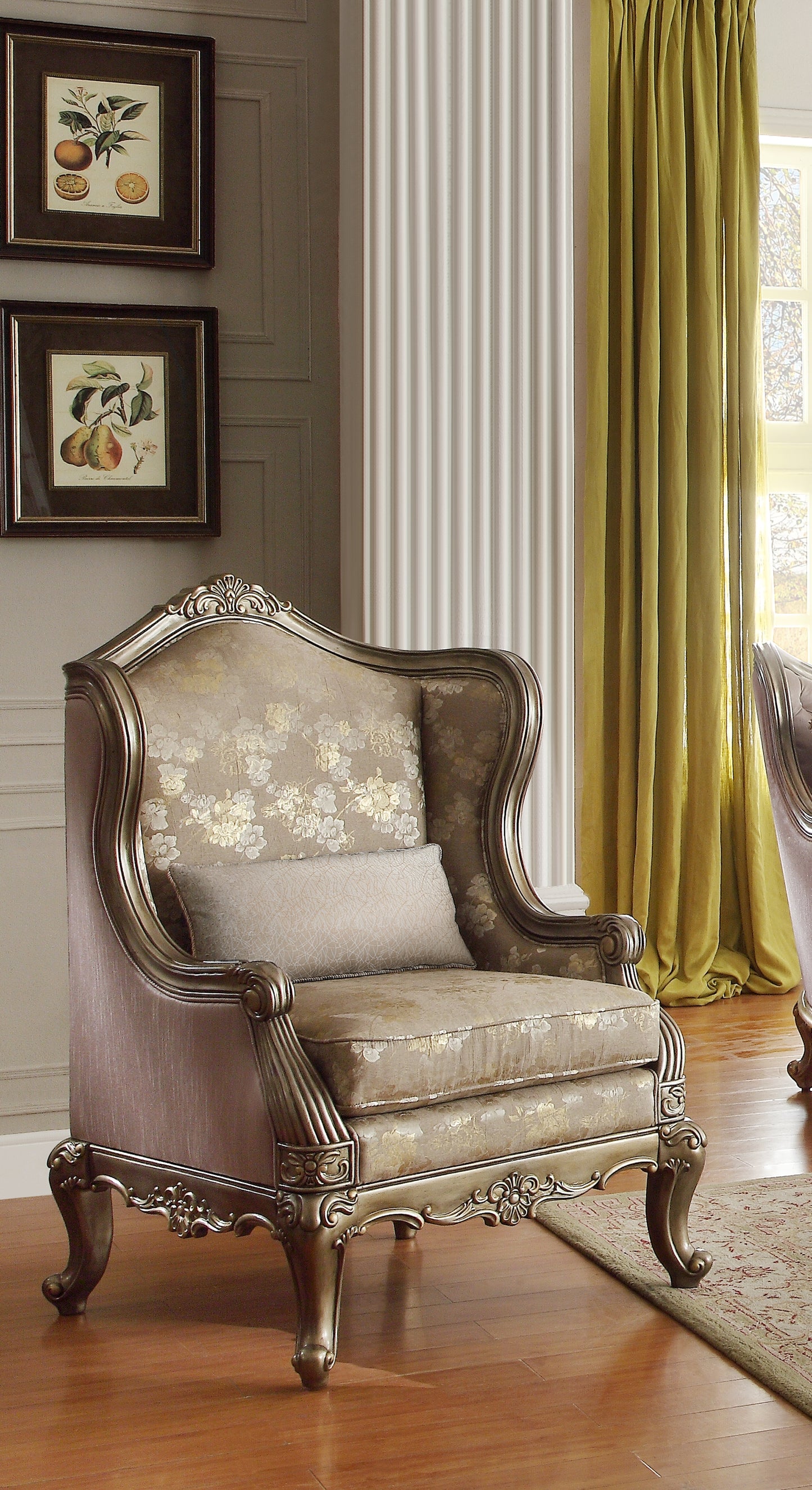 Homelegance Florentina Accent Chair Multi-color Silk Like Upholstery 8412-1