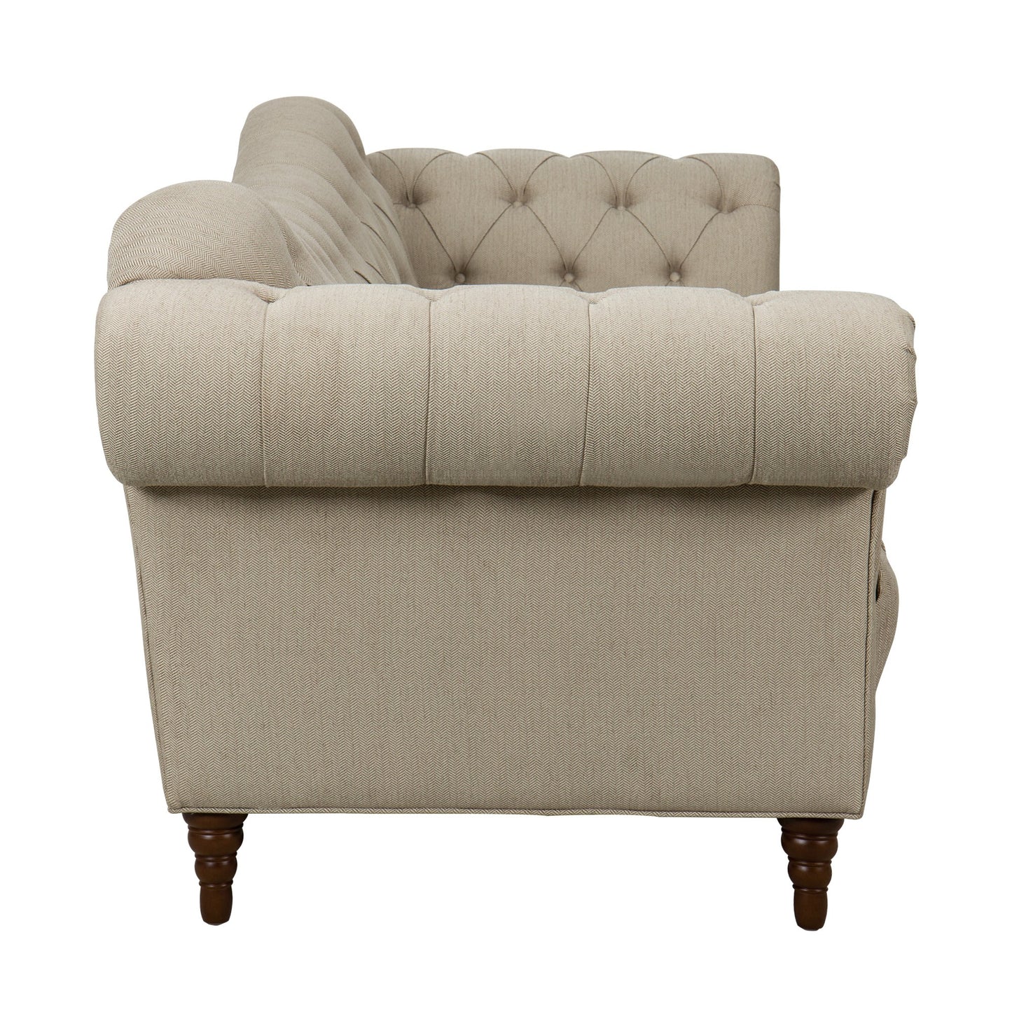 Homelegance St Claire Sectional Sofa in Rich Brown Textured Fabric 8469-3