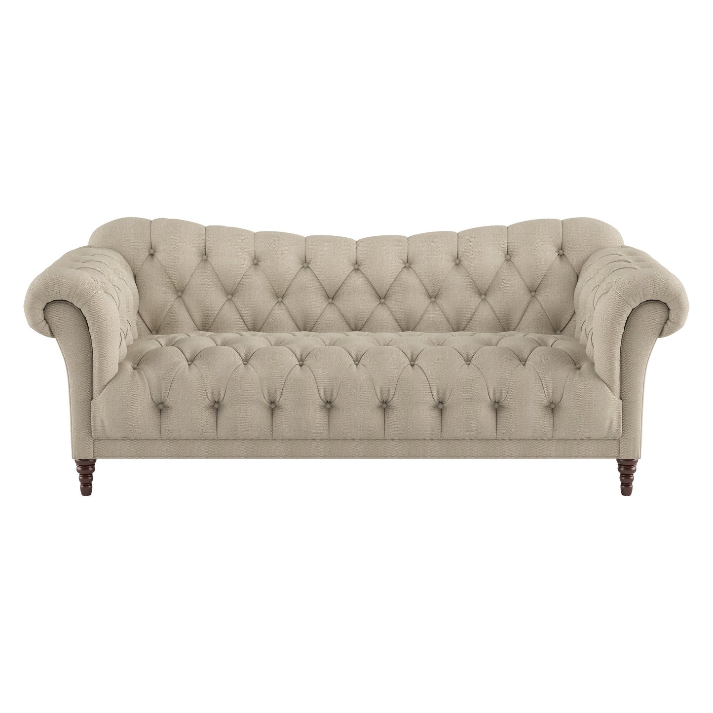 Homelegance St Claire Sectional Sofa in Rich Brown Textured Fabric 8469-3