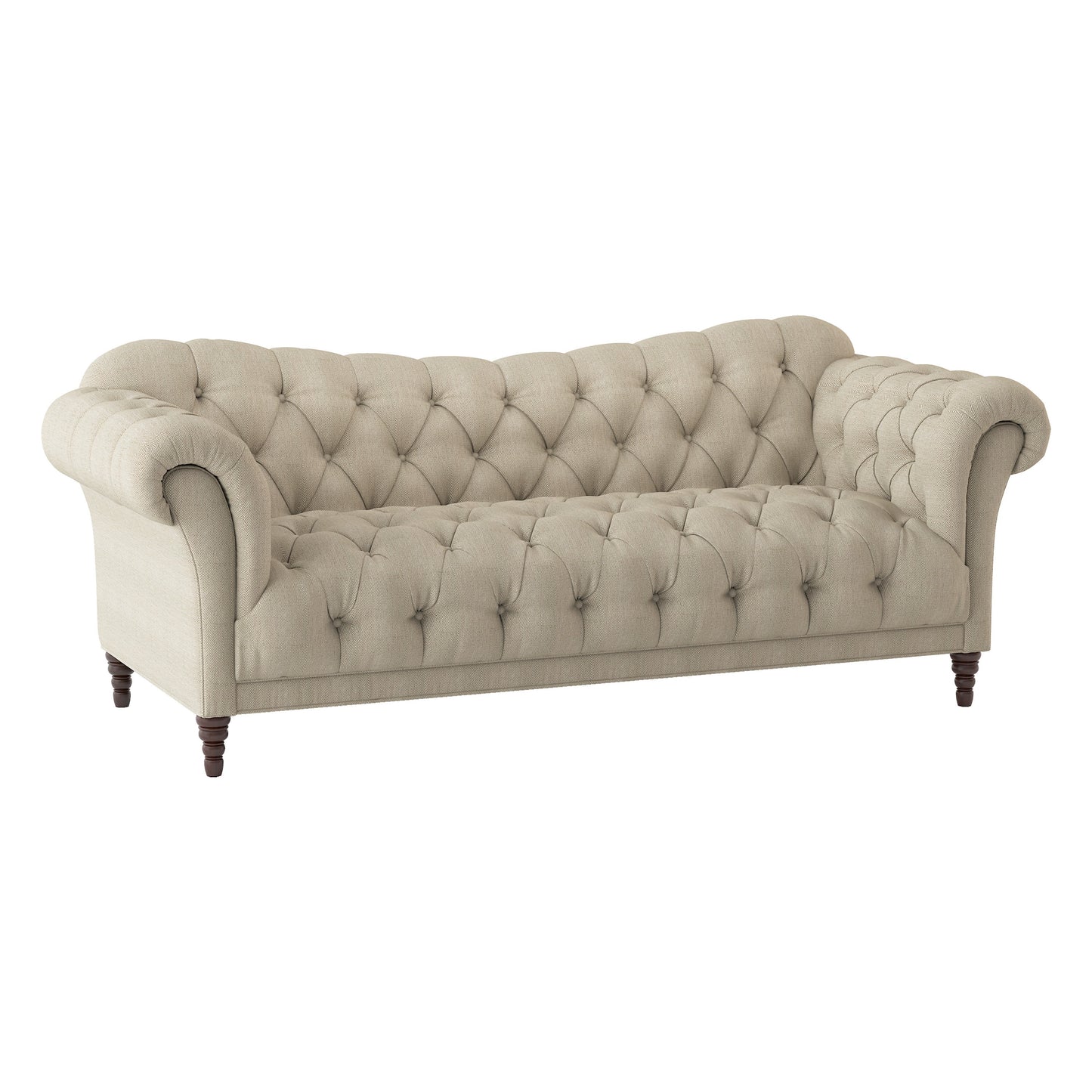 Homelegance St Claire Sectional Sofa in Rich Brown Textured Fabric 8469-3