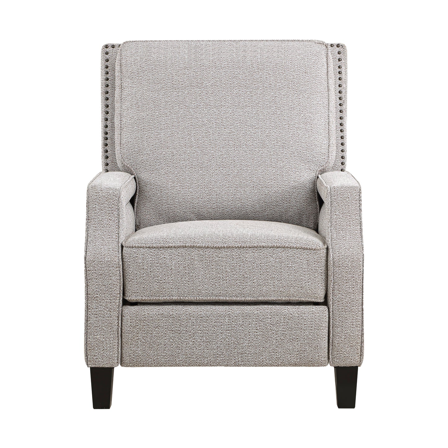 Homelegance Berenson Reclining Chair in Coconut Chenille Fabric 8504CCN-1