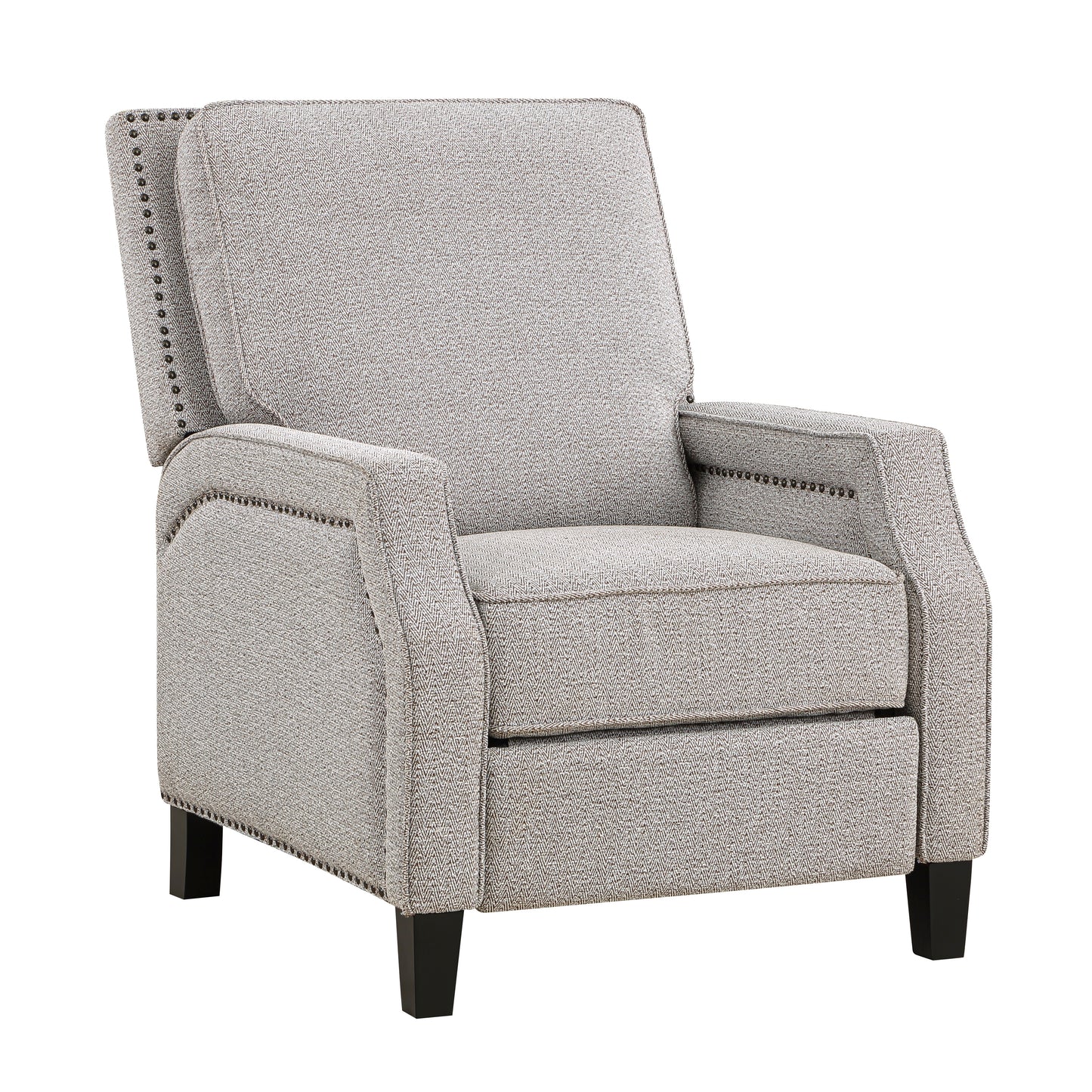 Homelegance Berenson Reclining Chair in Coconut Chenille Fabric 8504CCN-1
