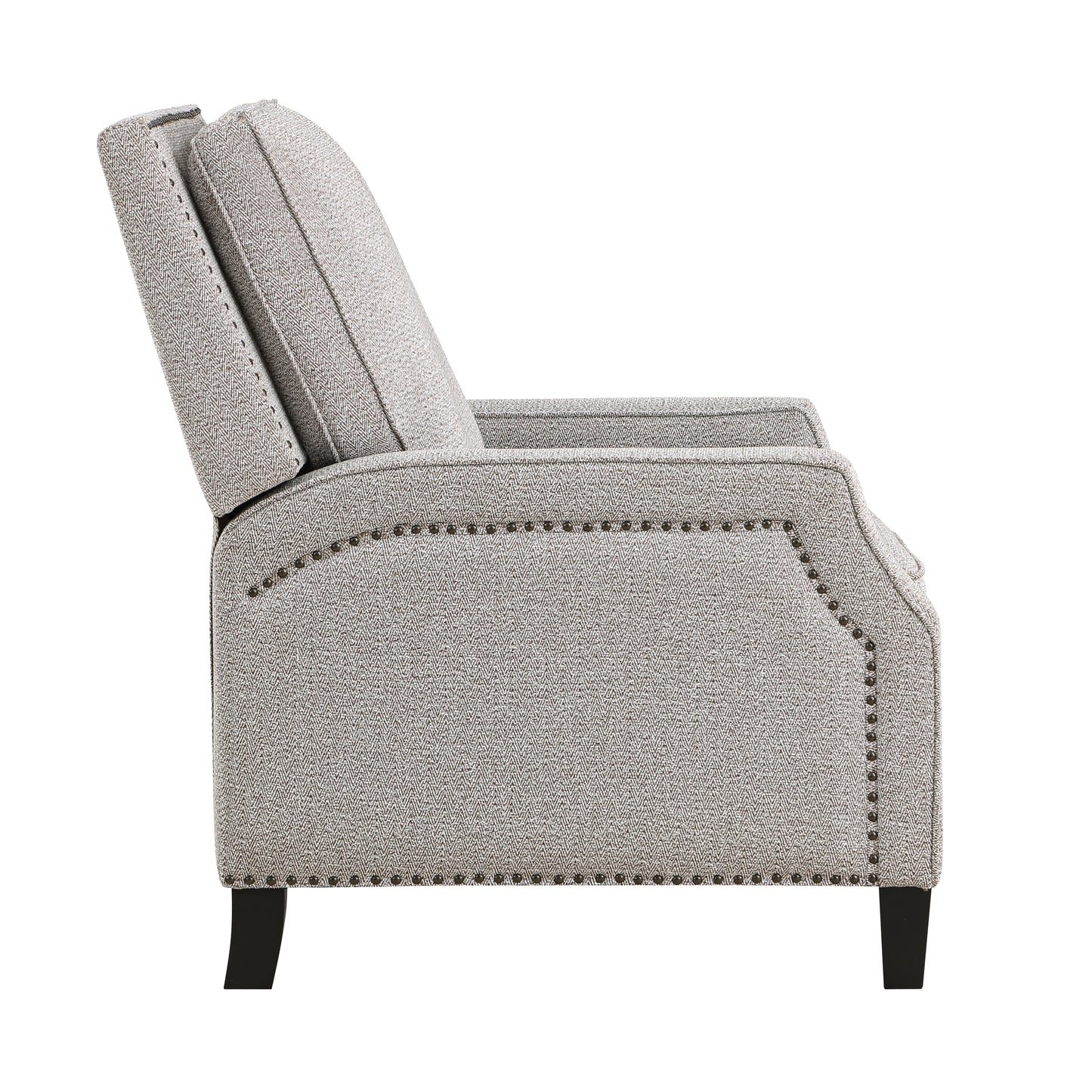 Homelegance Berenson Reclining Chair in Coconut Chenille Fabric 8504CCN-1