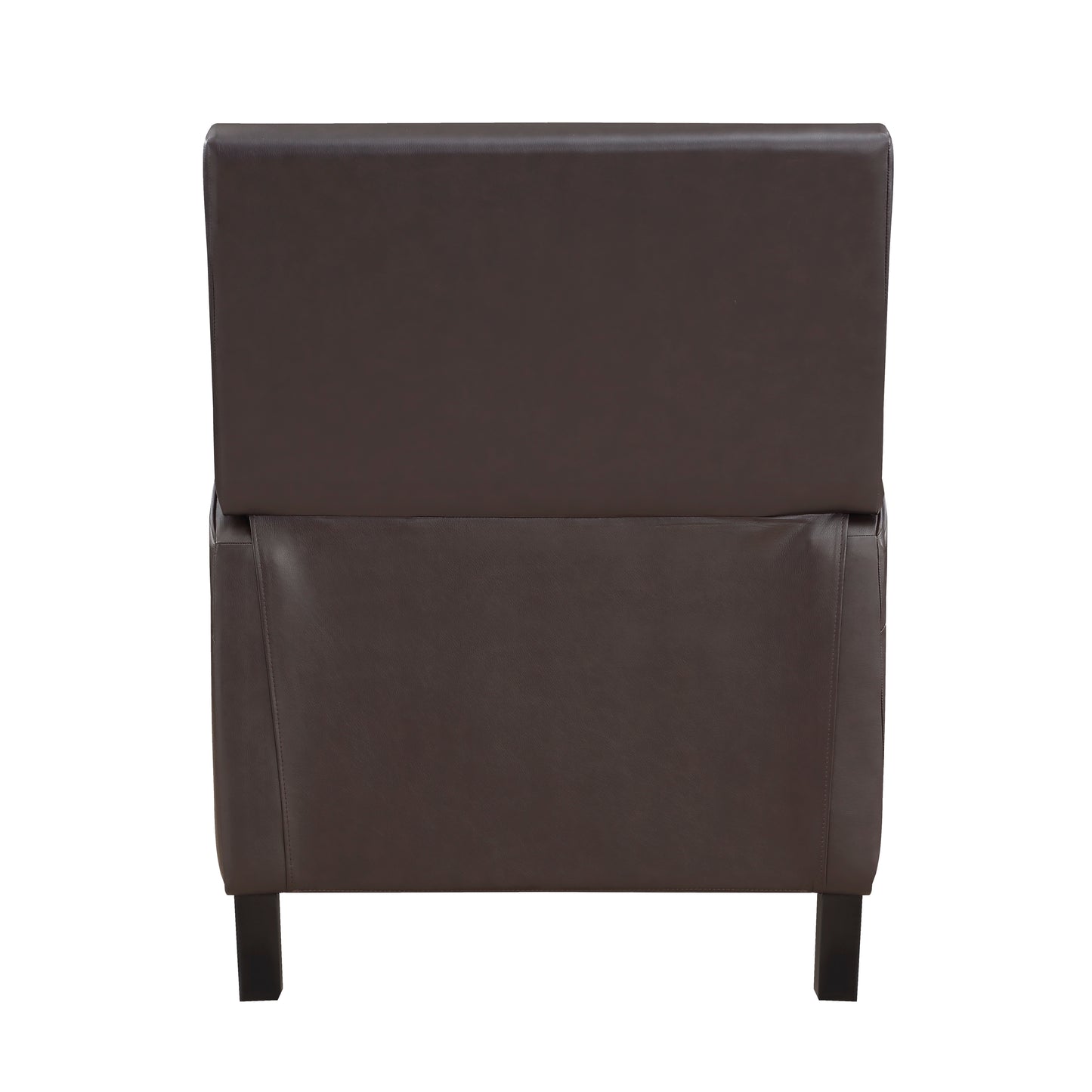 Homelegance Berenson Reclining Chair Dark Brown Faux Leather 8504DBR-1