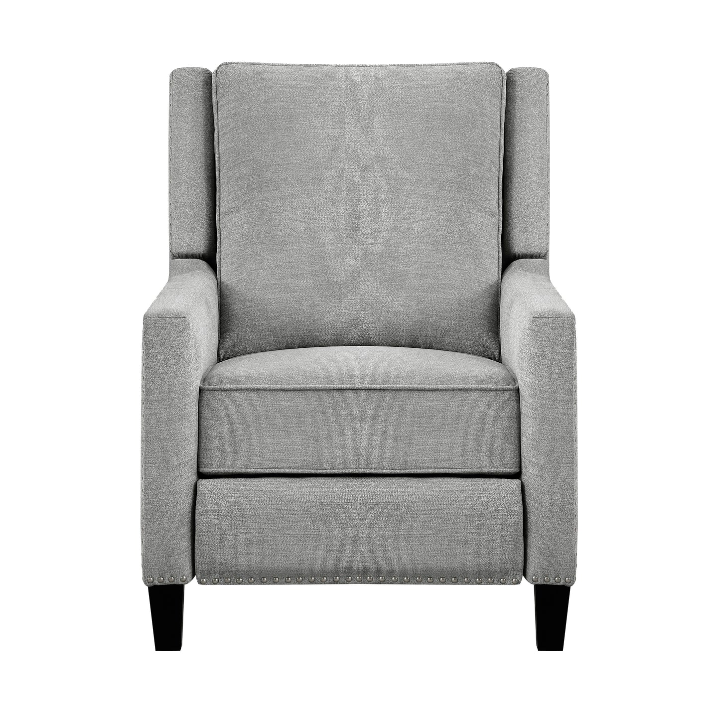 Homelegance Banks Reclining Chair in Textured Gray Fabric 8505GY-1