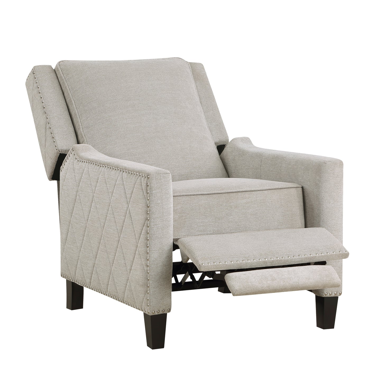 Homelegance Banks Reclining Chair in Textured Sand Fabric 8505SN-1