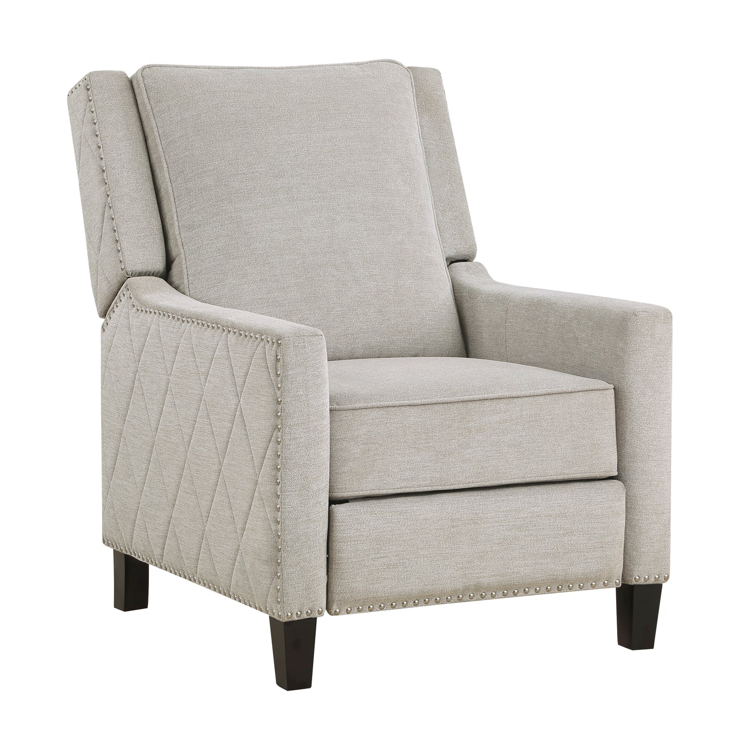 Homelegance Banks Reclining Chair in Textured Sand Fabric 8505SN-1