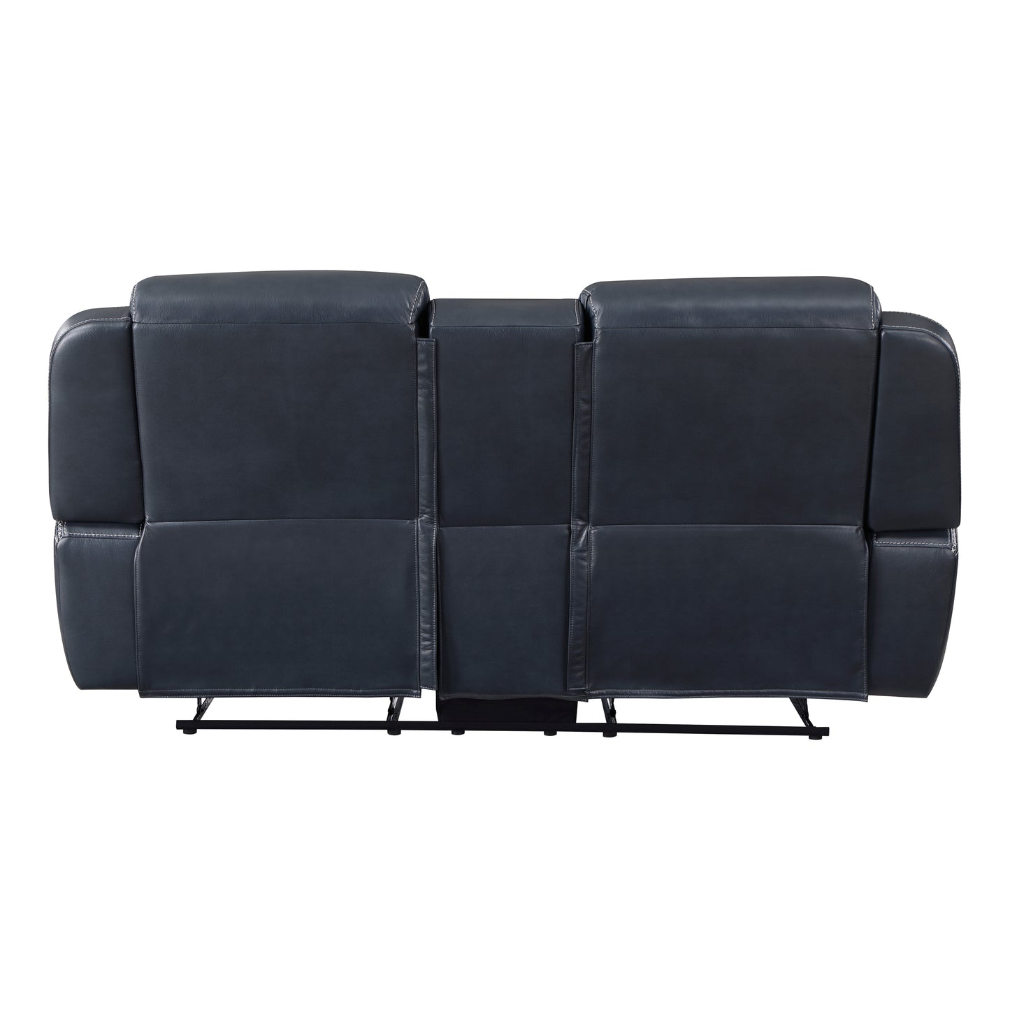Homelegance Littleton Loveseat Reclining in Blue with Center Console 8516BU-2