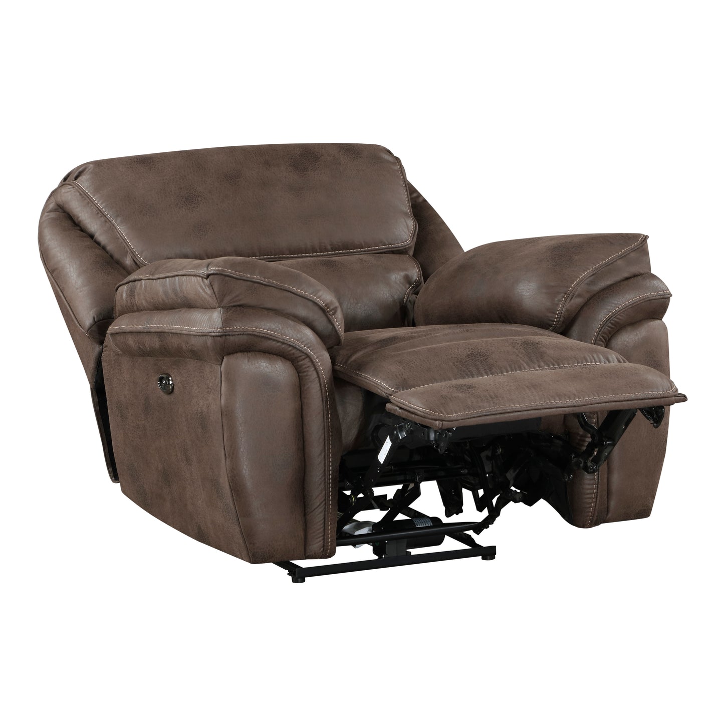 Homelegance Proctor Reclining Chair Power Recliner in Brown 8517BRW-1PW
