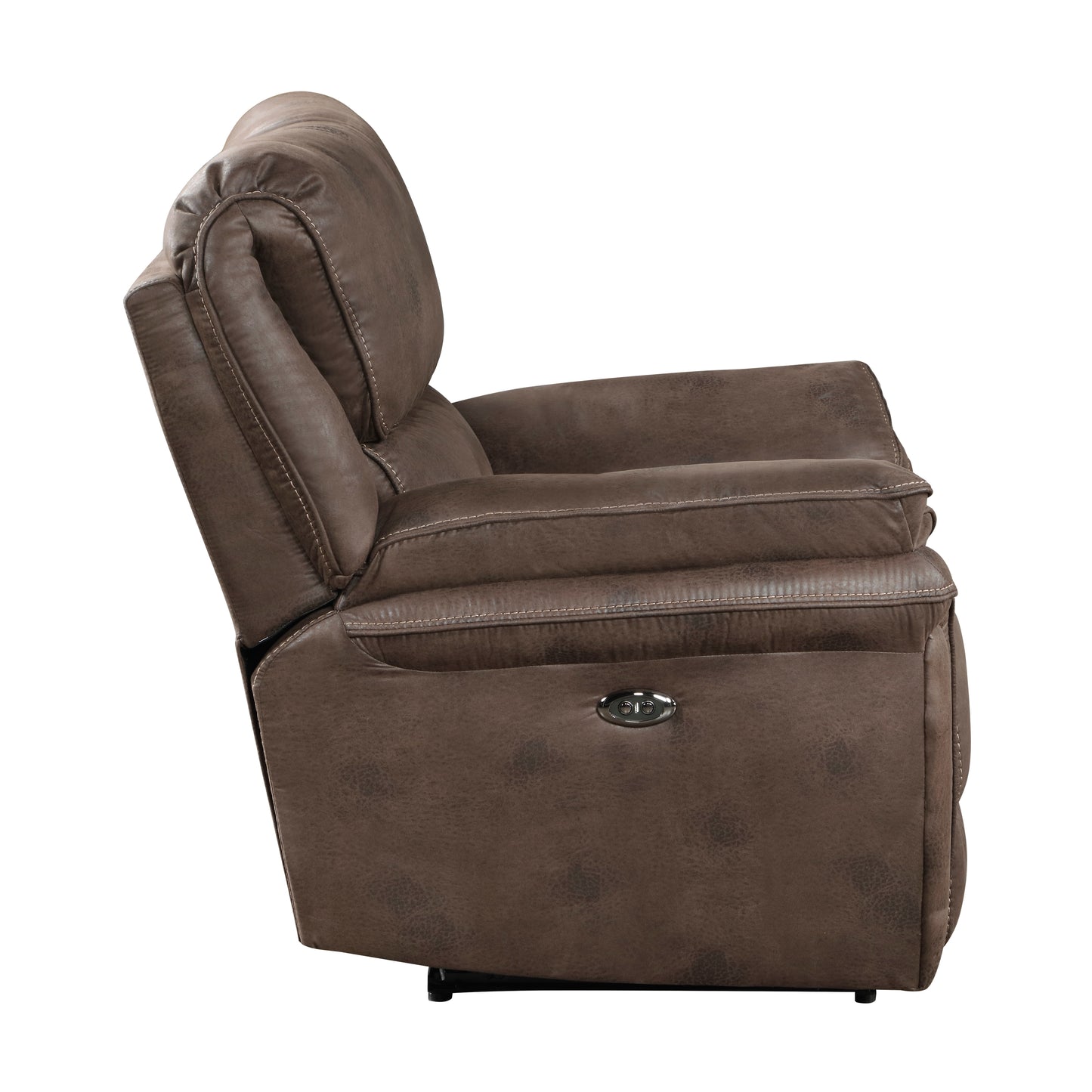 Homelegance Proctor Reclining Chair Power Recliner in Brown 8517BRW-1PW