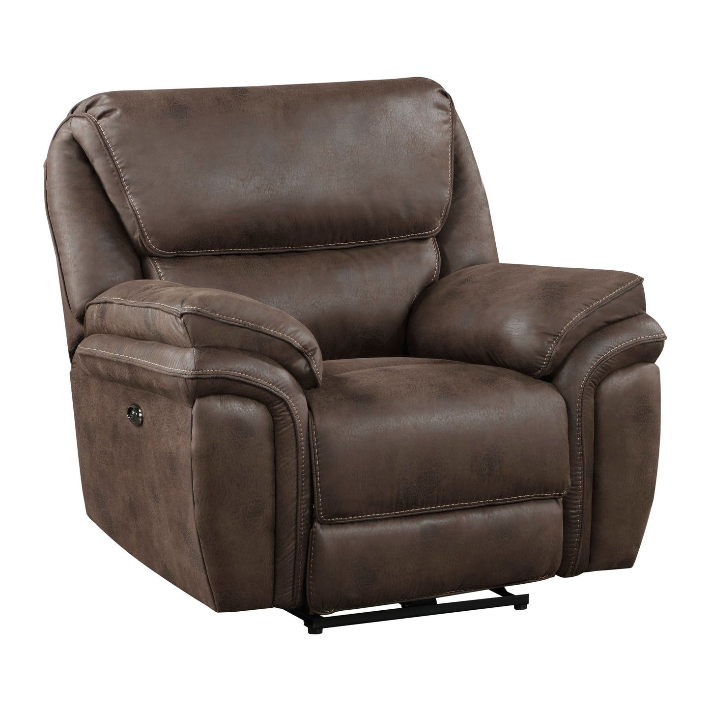 Homelegance Proctor Reclining Chair Power Recliner in Brown 8517BRW-1PW