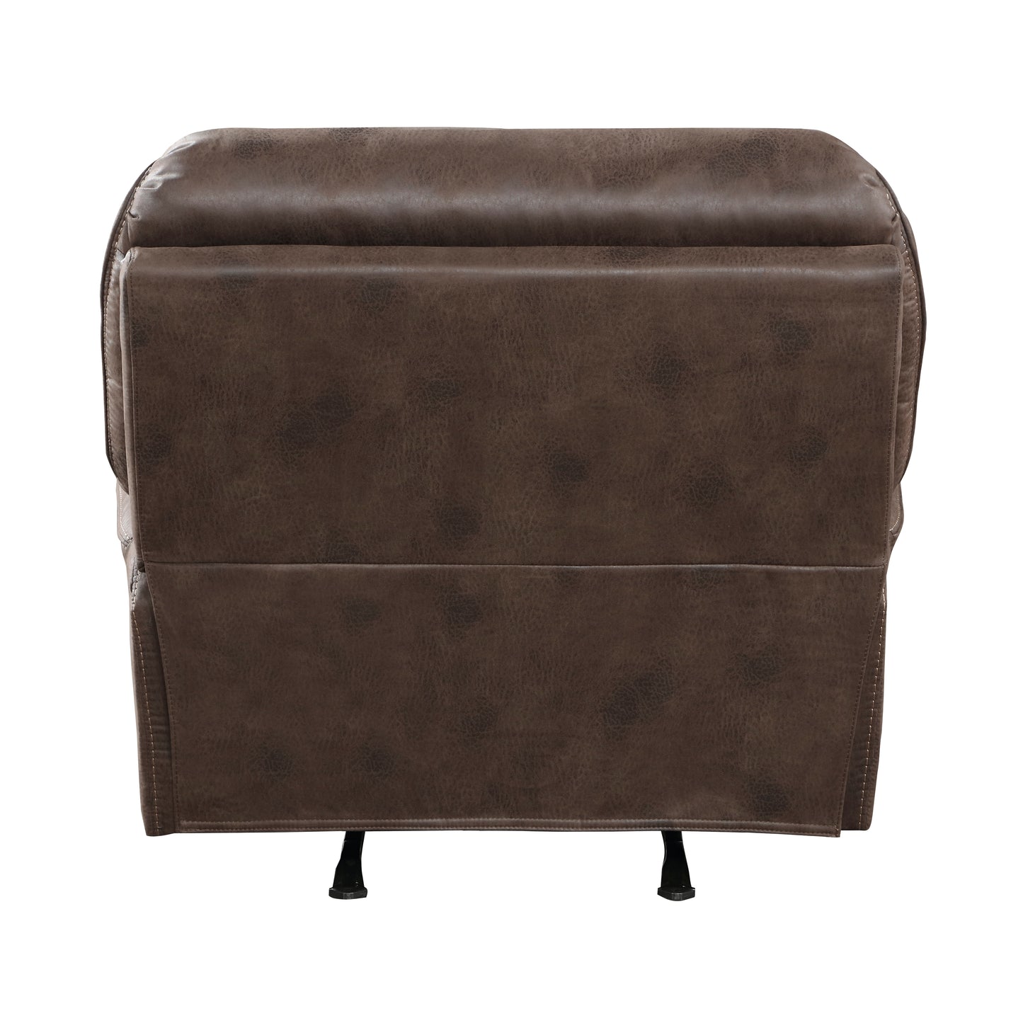 Homelegance Proctor Reclining Chair Rocker in Brown Polished Microfiber 8517BRW-1