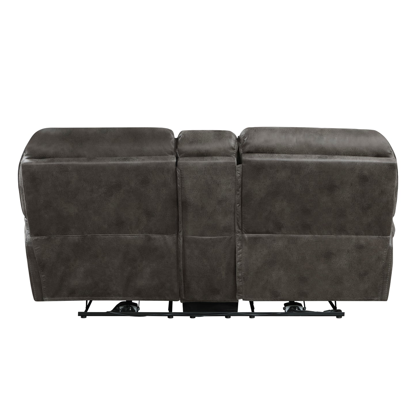 Homelegance Proctor Gray Loveseat Power Reclining with Center Console 8517GRY-2PW