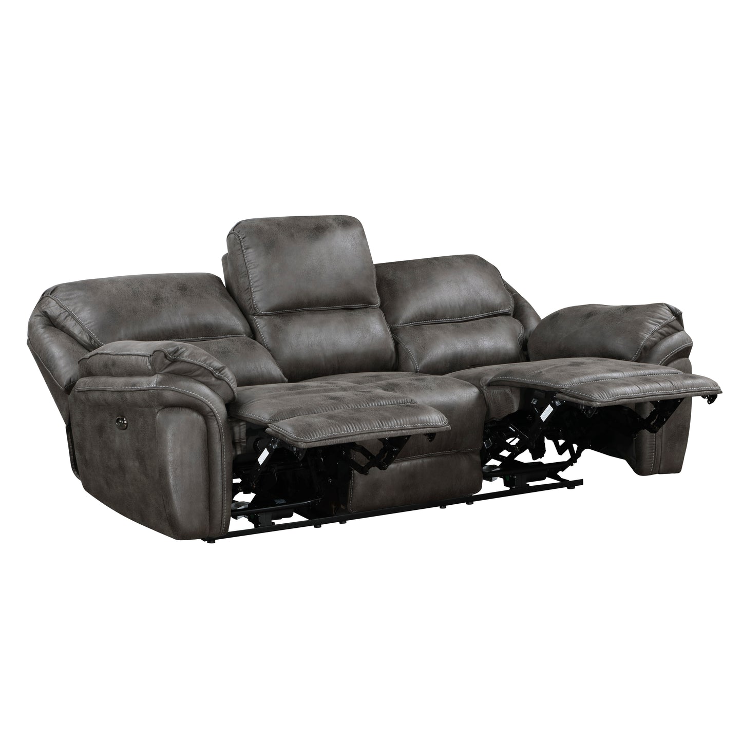 Homelegance Proctor Gray Power Reclining Sectional Sofa 8517GRY-3PW