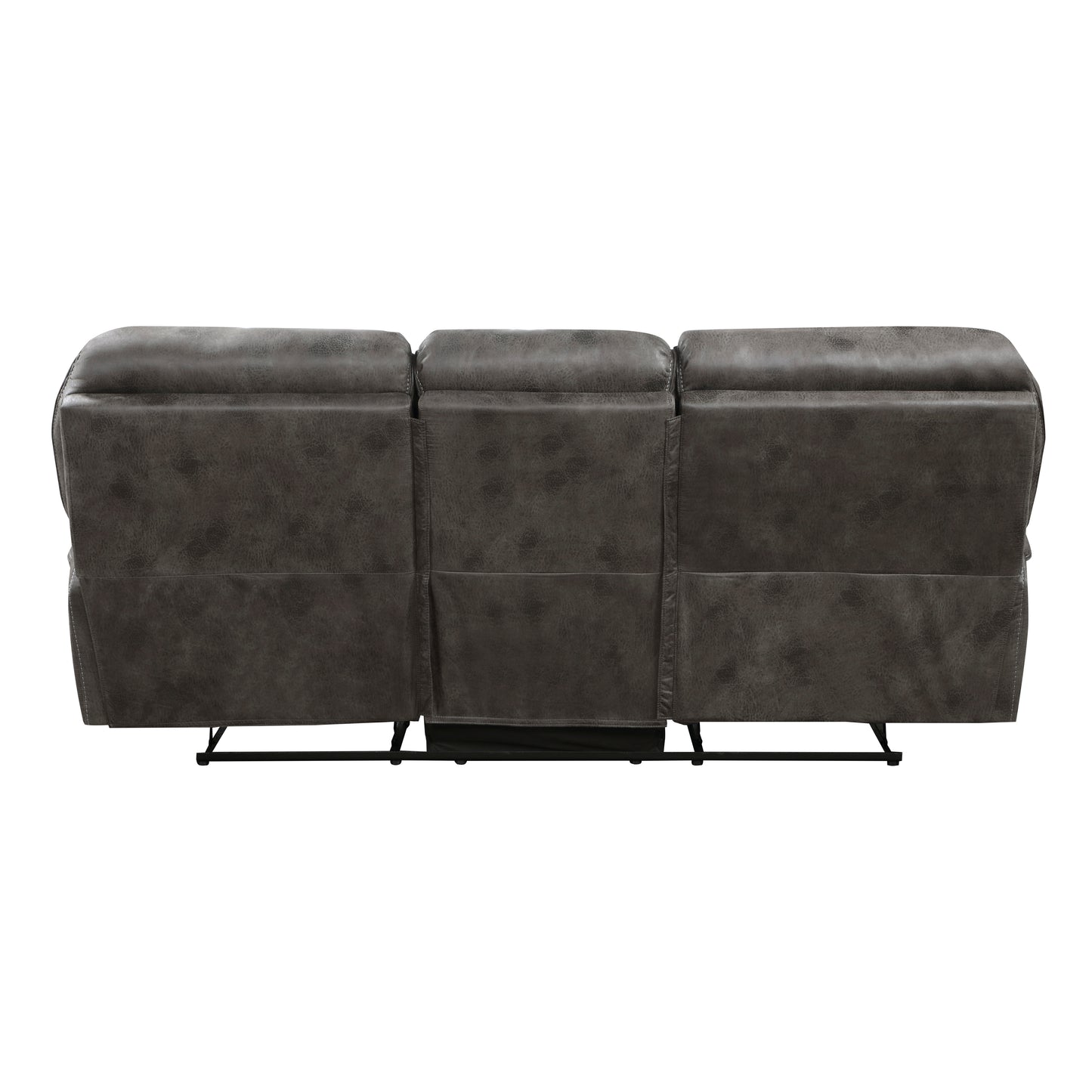 Homelegance Proctor Gray Sectional Sofa with Dual Reclining Comfort 8517GRY-3