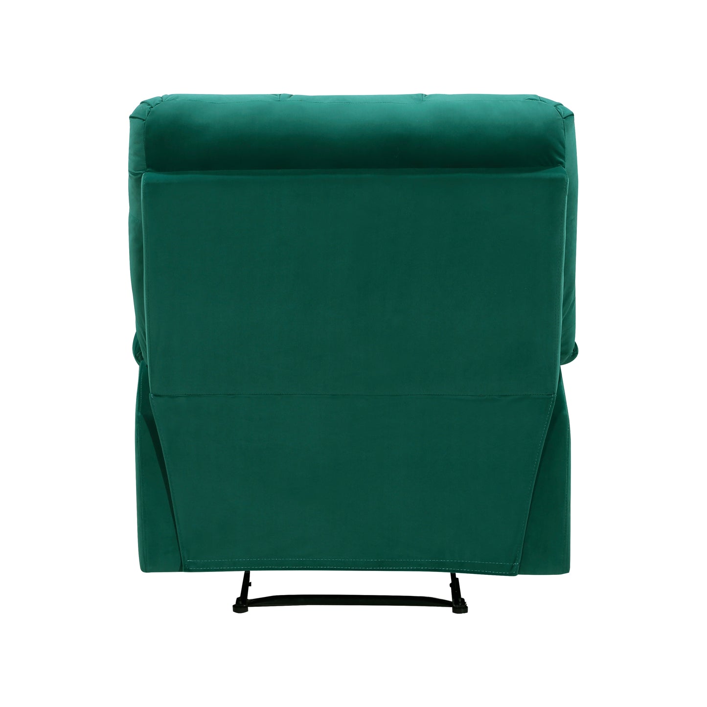 Homelegance Colin Reclining Chair in Green Velvet with Tab Pull Motion 8525GN-1