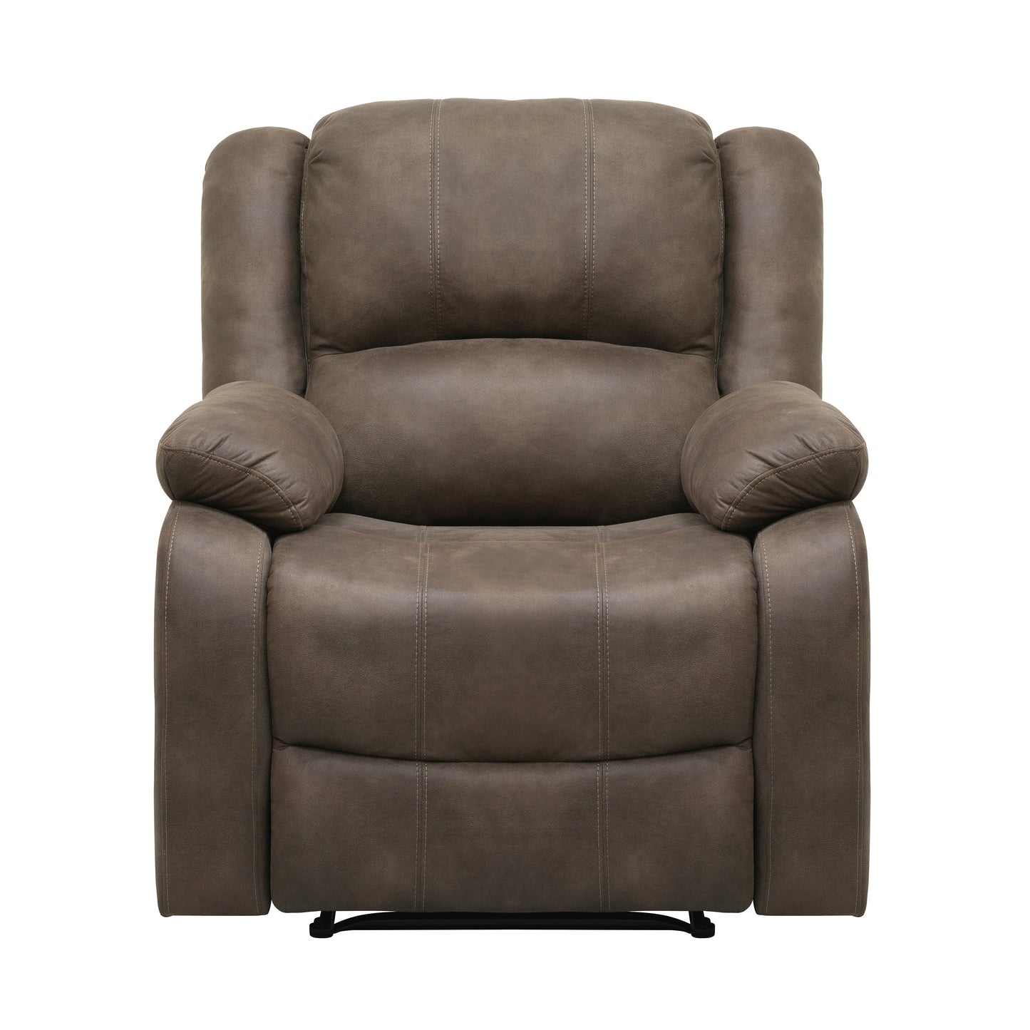 Homelegance Fairview Reclining Chair in Brown Polished Microfiber 8526BR-1
