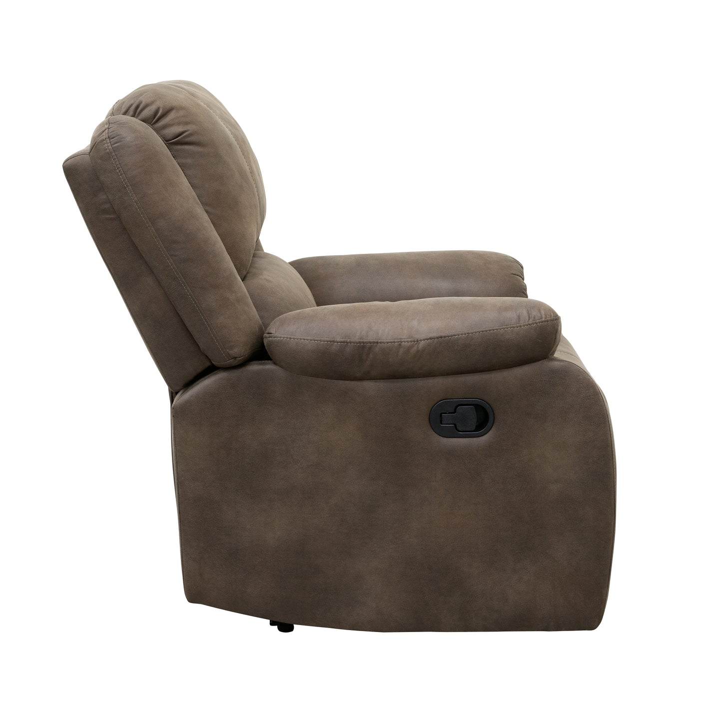 Homelegance Fairview Reclining Chair in Brown Polished Microfiber 8526BR-1
