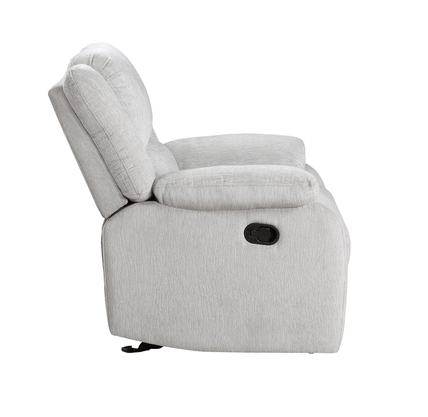 Homelegance Fairview Glider Recliner Chair in Gray Chenille 8526CN-1GD